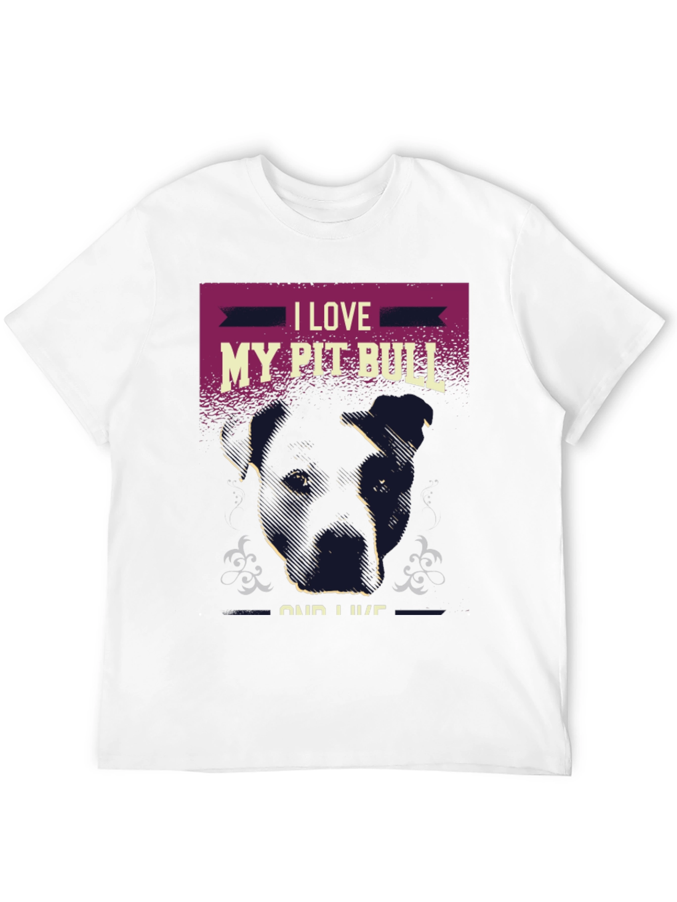 I Love My Pit Bull T-Shirt Dog Lover Tee