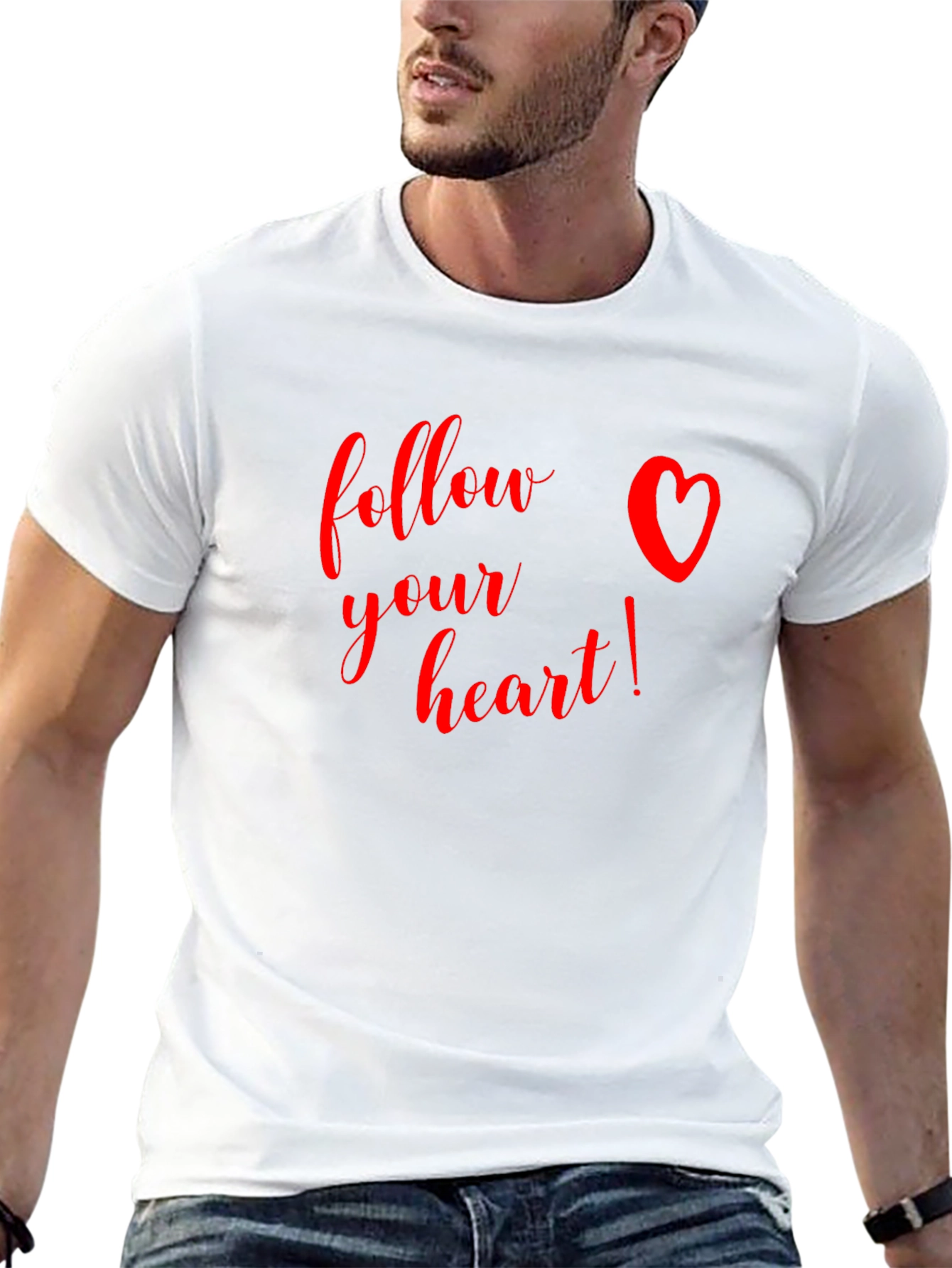Follow Your Heart Graphic Tee - Black