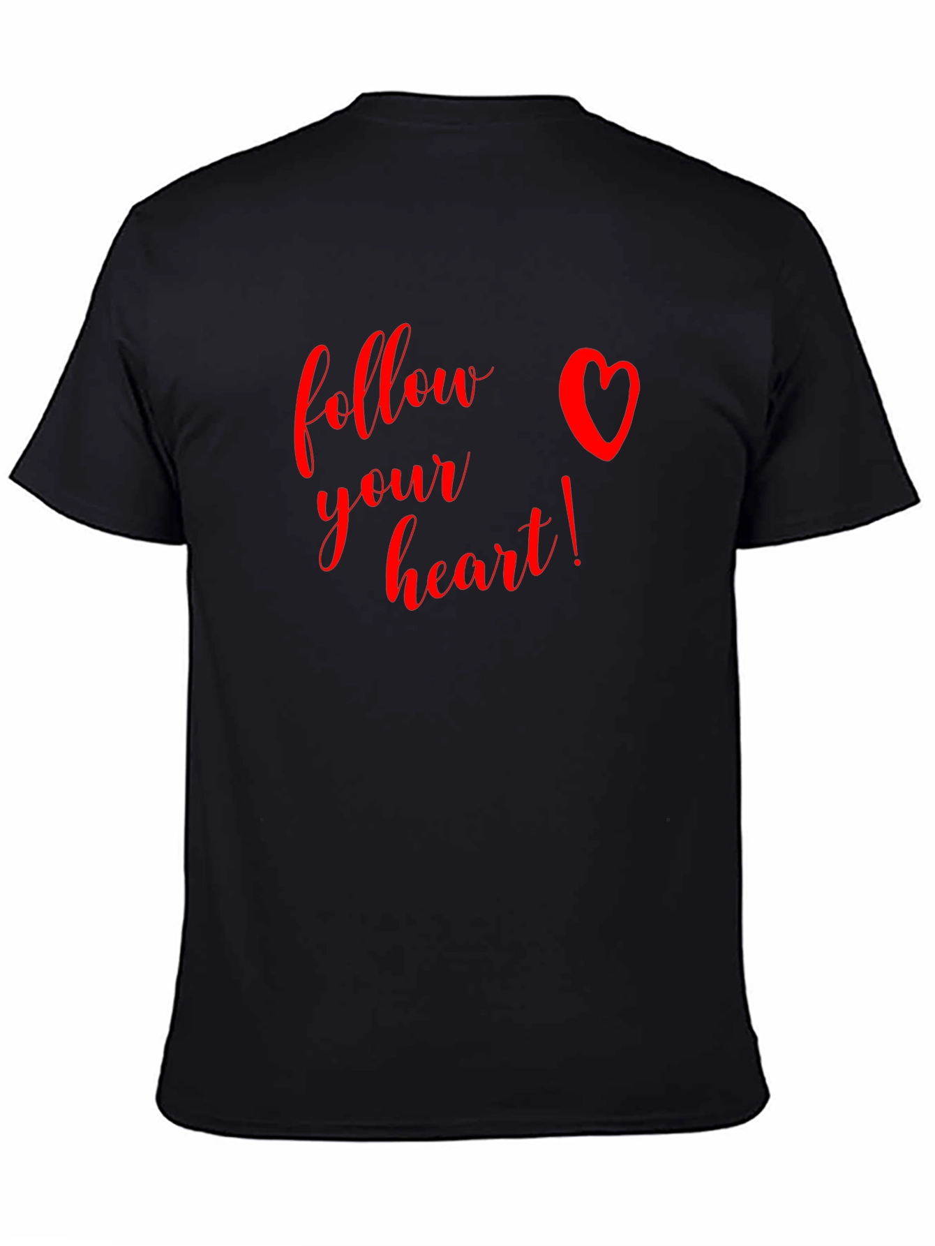 Follow Your Heart Graphic Tee - Black
