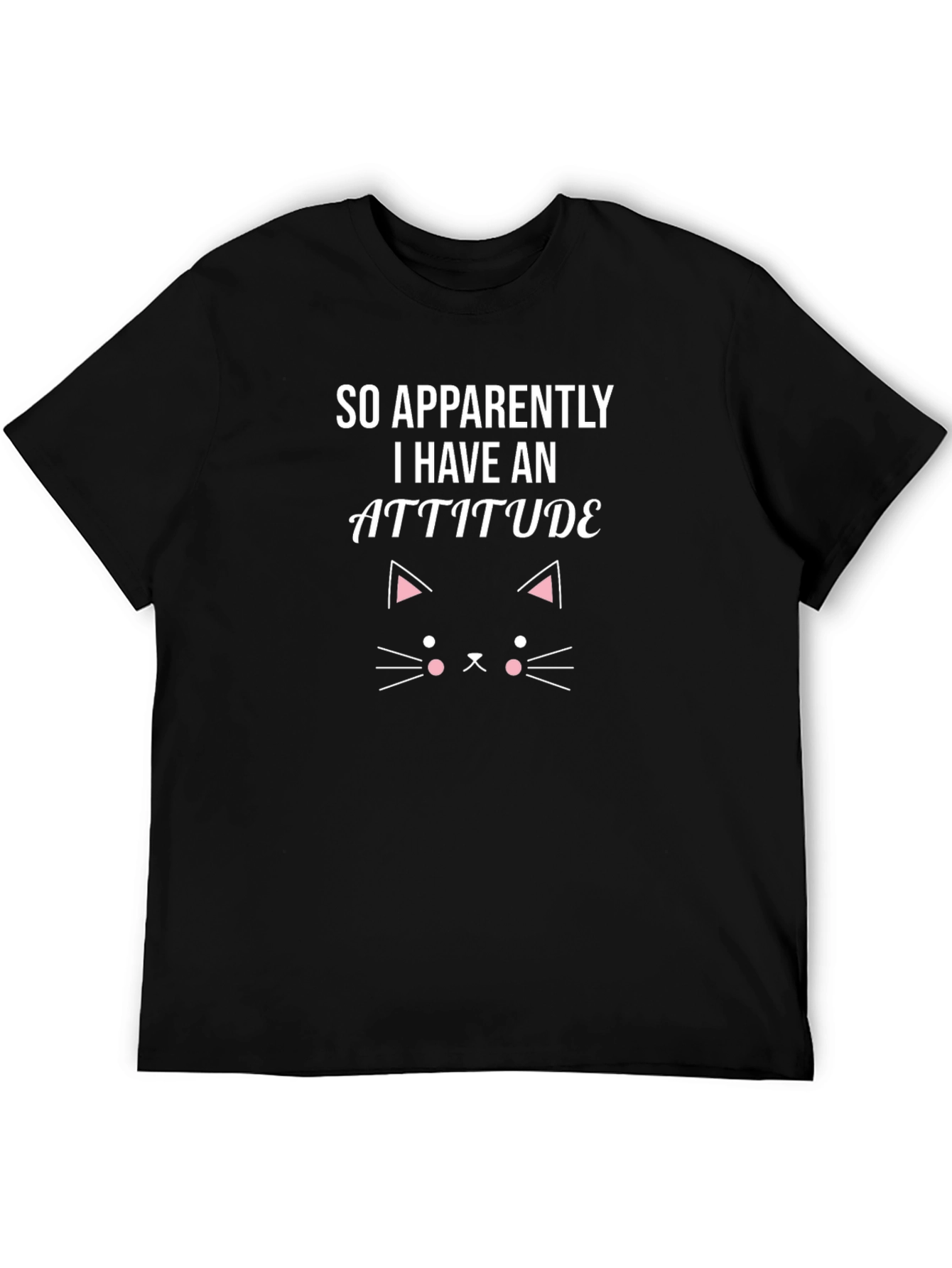 Attitude Cat T-Shirt Funny Graphic Tee
