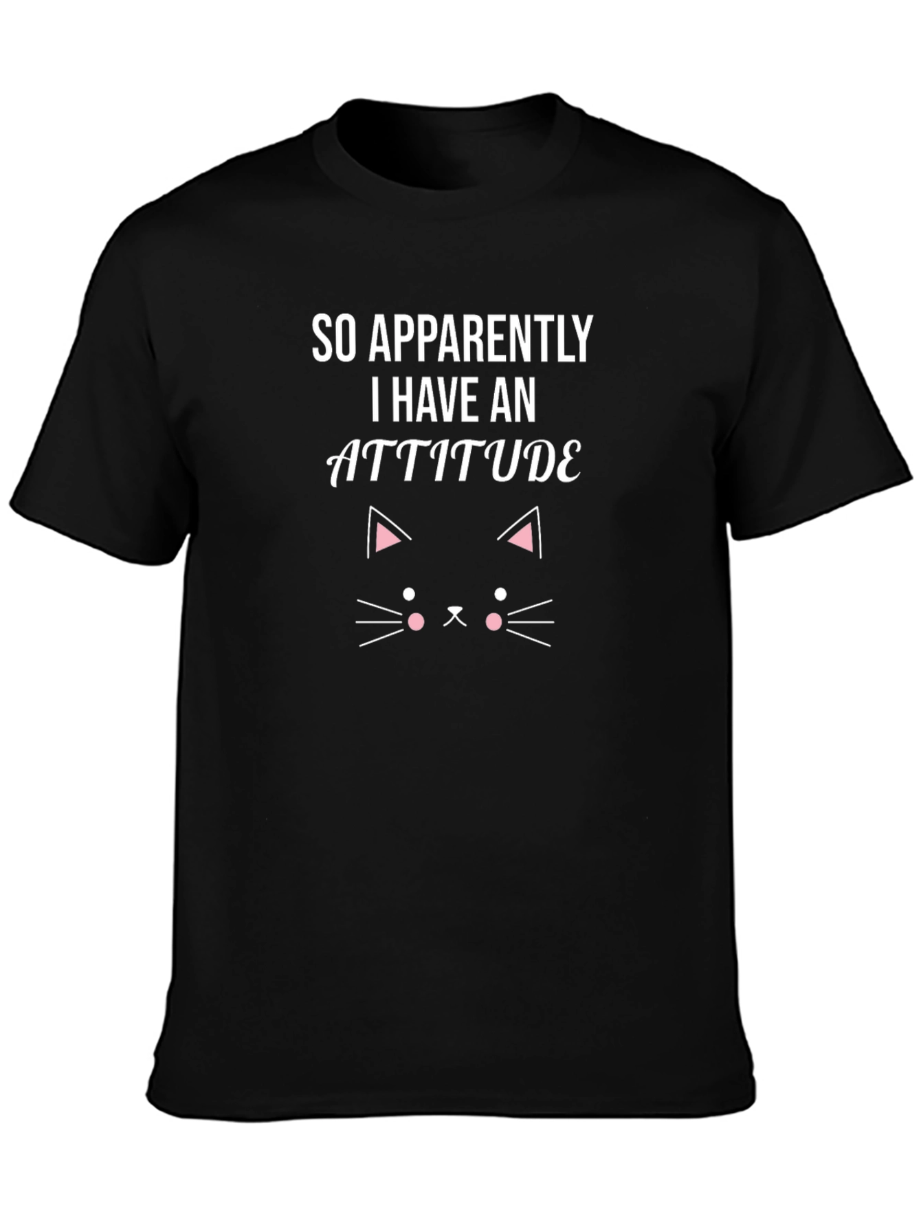 Attitude Cat T-Shirt Funny Graphic Tee