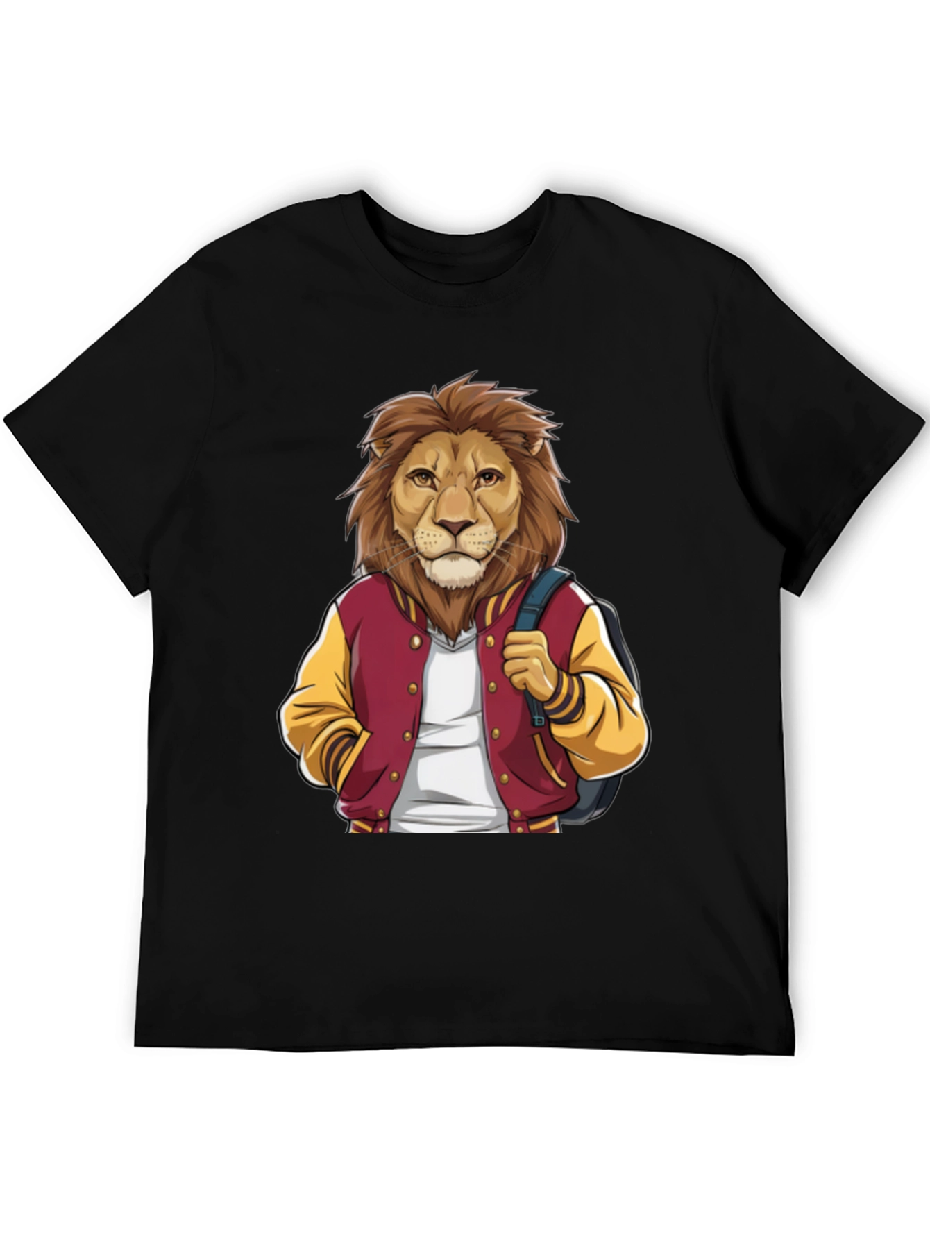 Lion Student Black T-Shirt