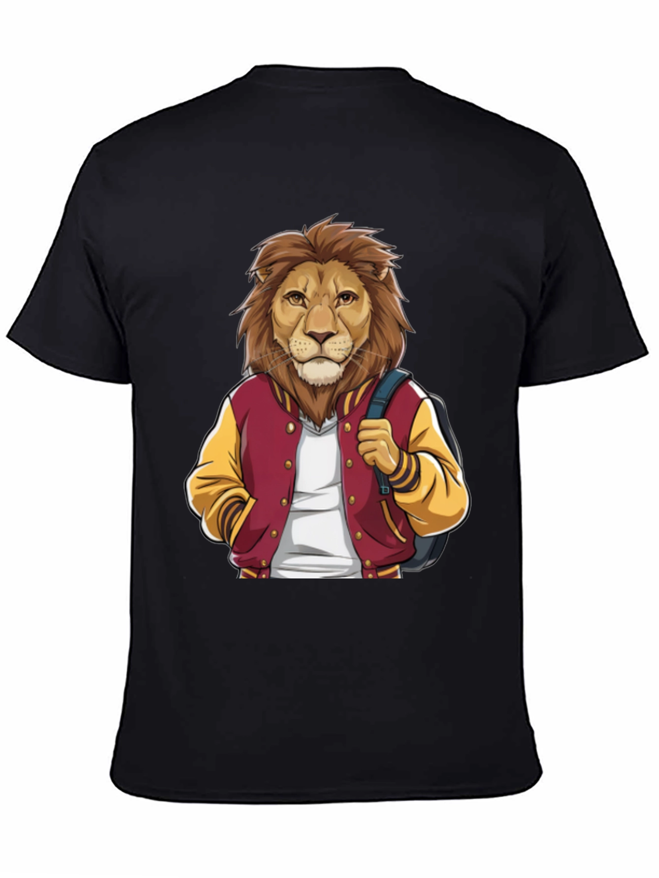 Lion Student Black T-Shirt