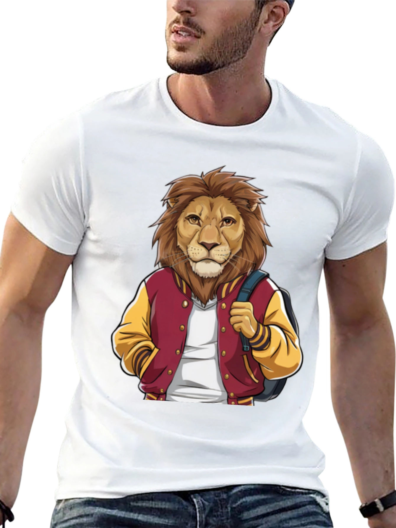 Lion Student Black T-Shirt