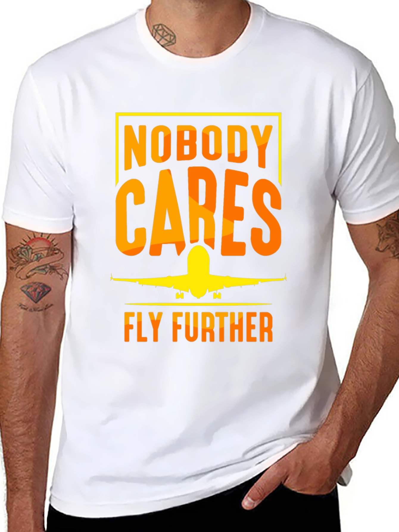 Nobody Cares Fly Further T-Shirt - Aviation Tee