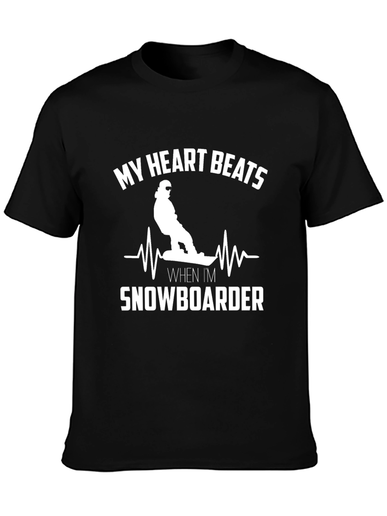 Snowboarder Heartbeat T-Shirt