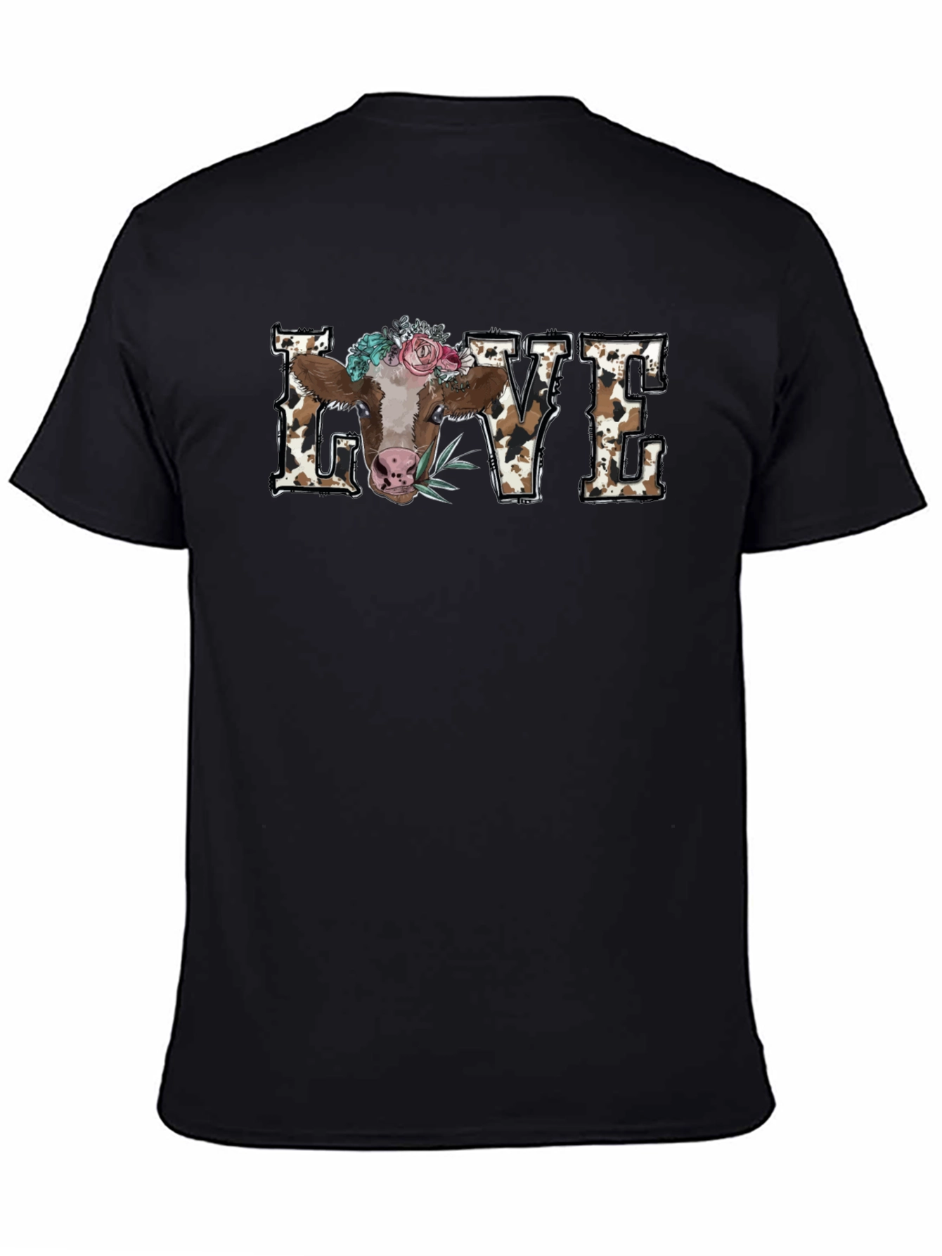 Cow Love Graphic Tee - Farm Animal T-Shirt