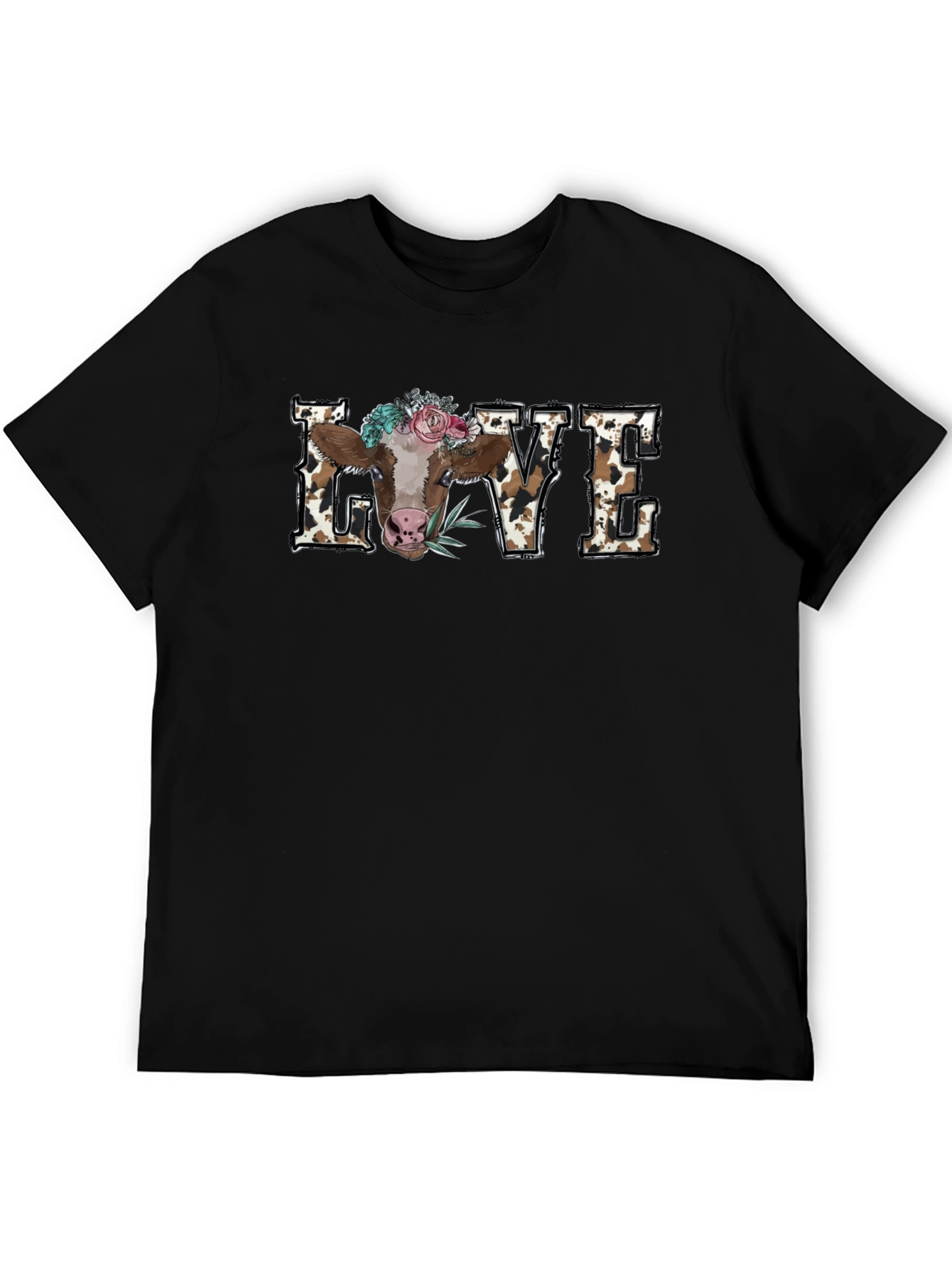 Cow Love Graphic Tee - Farm Animal T-Shirt