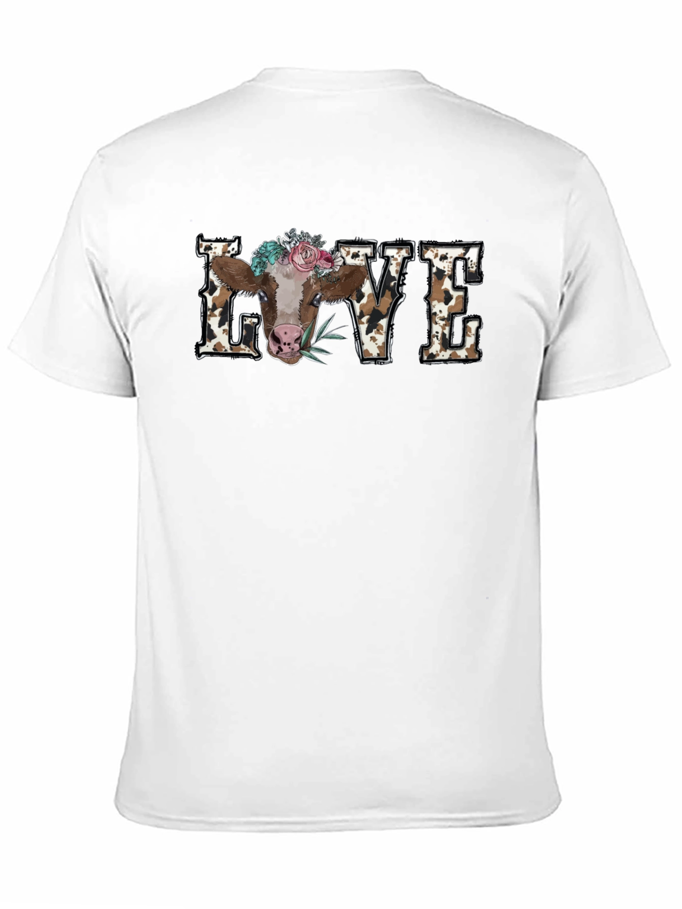 Cow Love Graphic Tee - Farm Animal T-Shirt