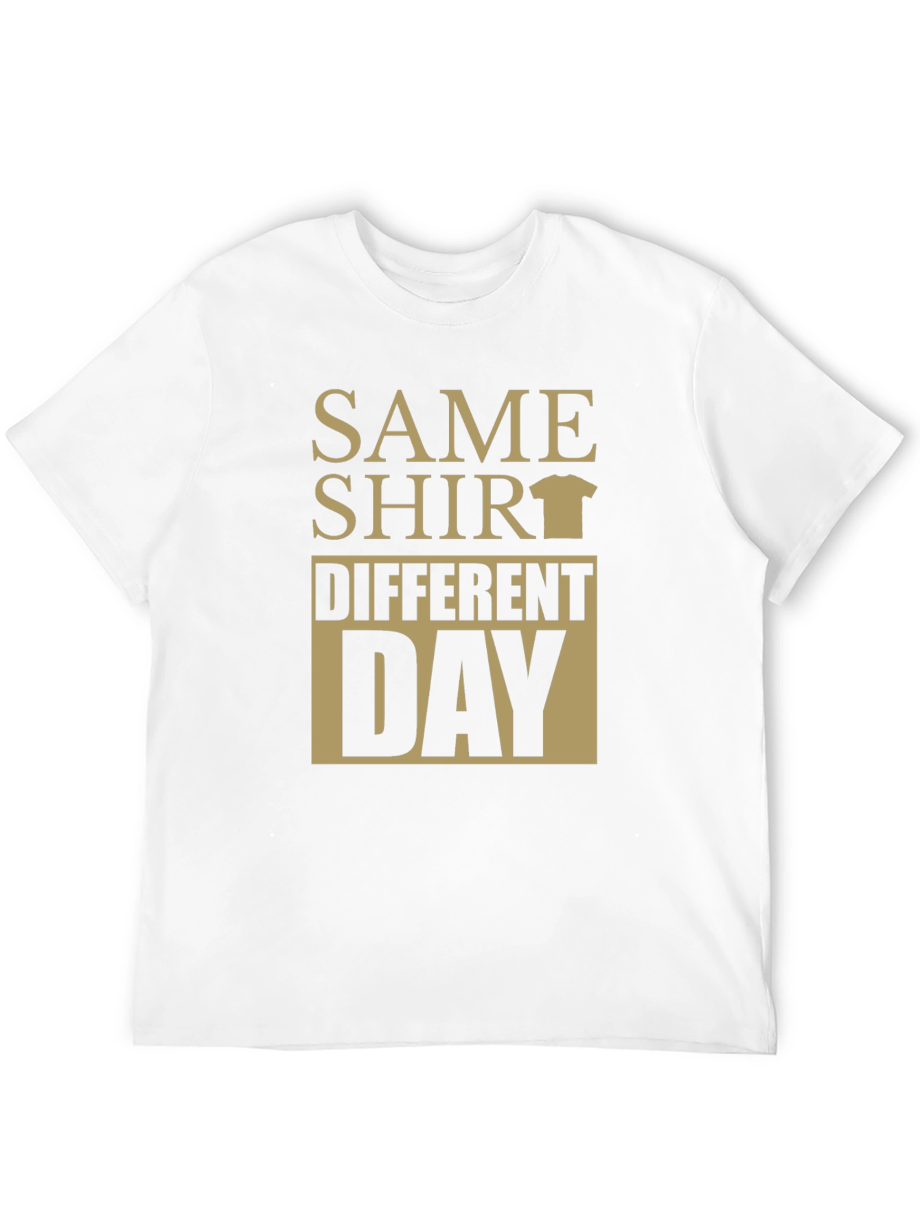 Same Shirt Different Day Graphic Tee - Black