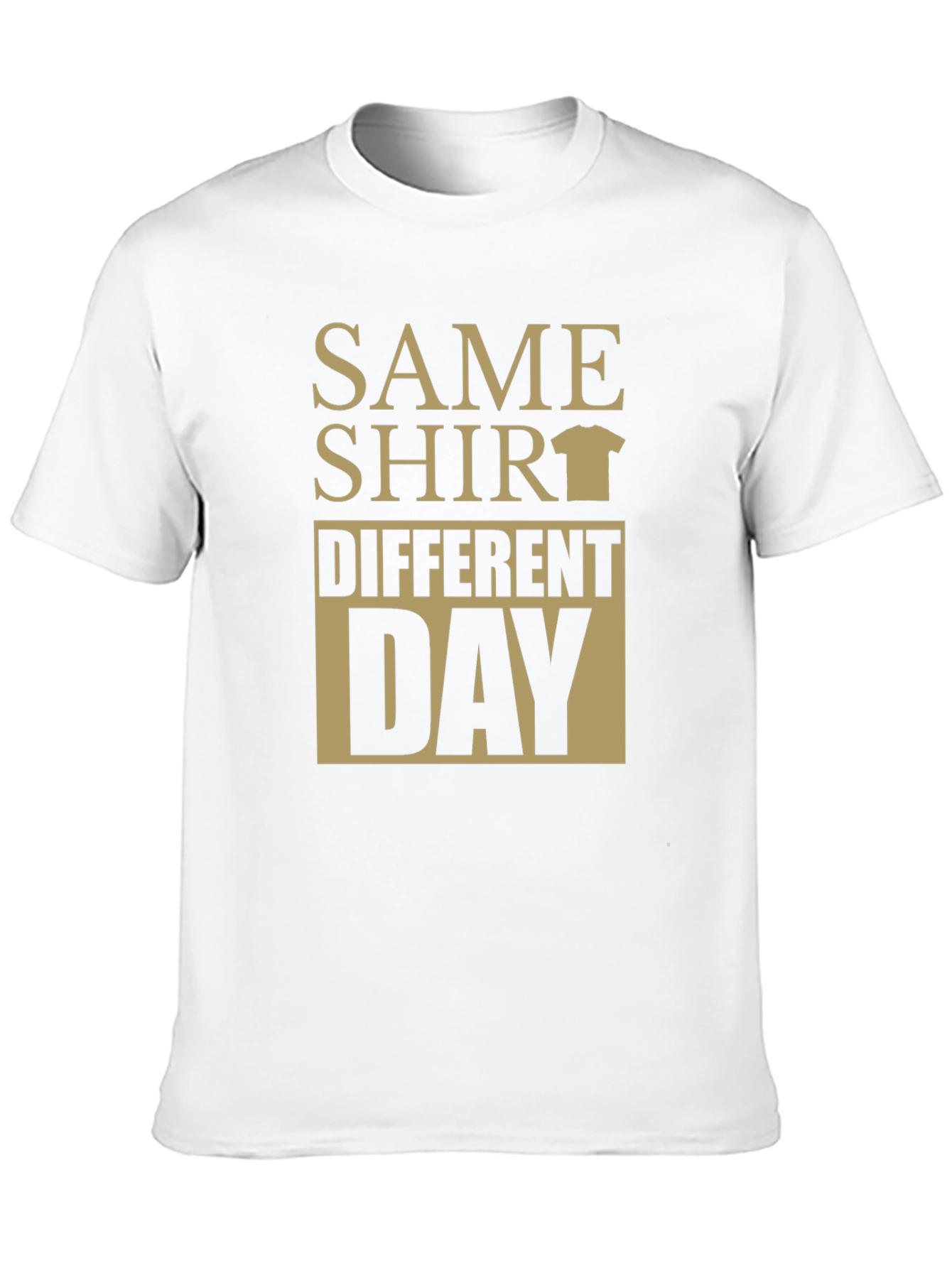 Same Shirt Different Day Graphic Tee - Black