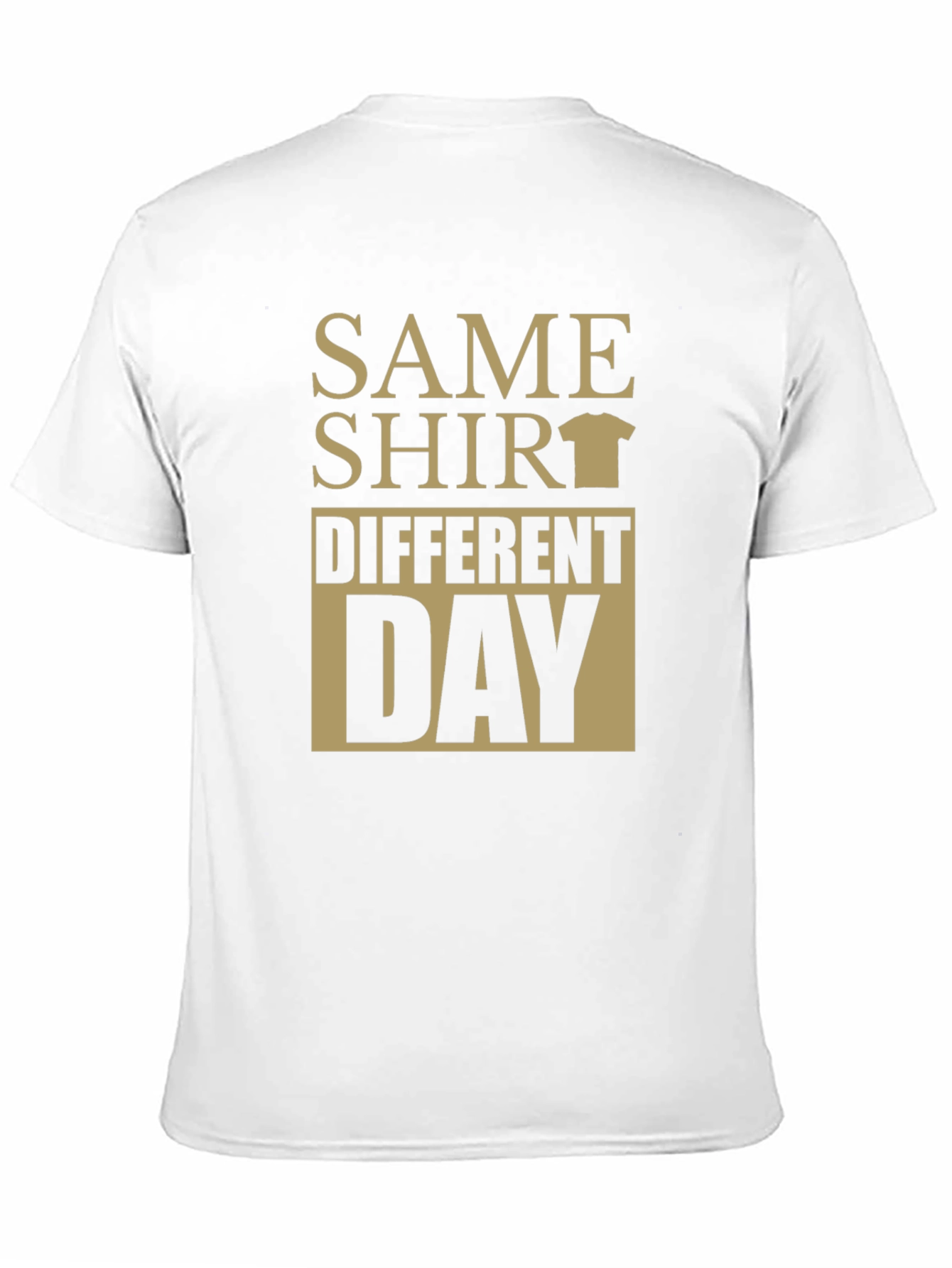 Same Shirt Different Day Graphic Tee - Black
