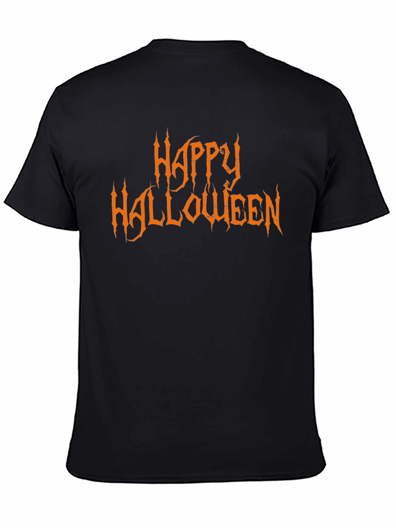 Happy Halloween Graphic Black T-Shirt