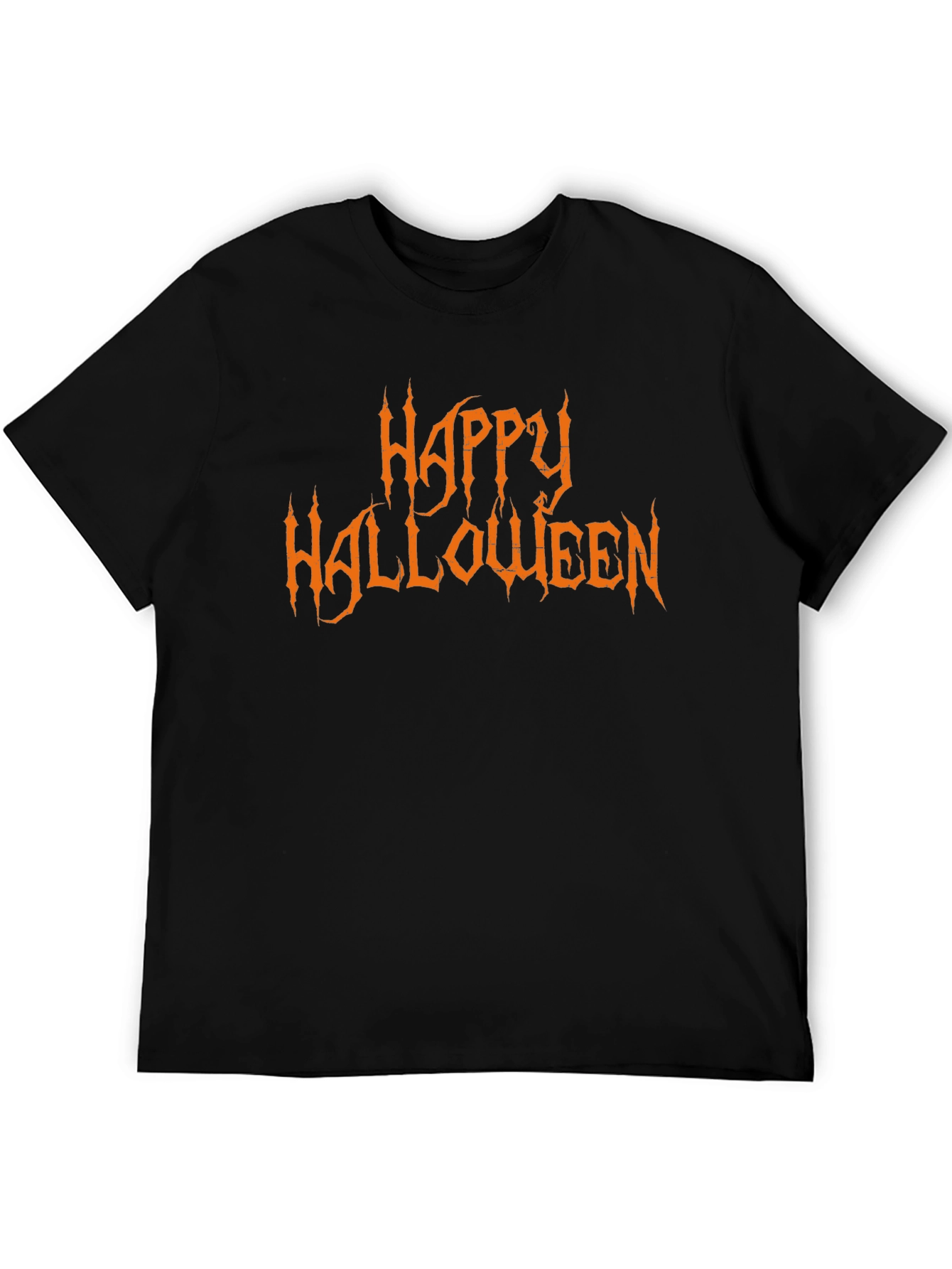 Happy Halloween Graphic Black T-Shirt
