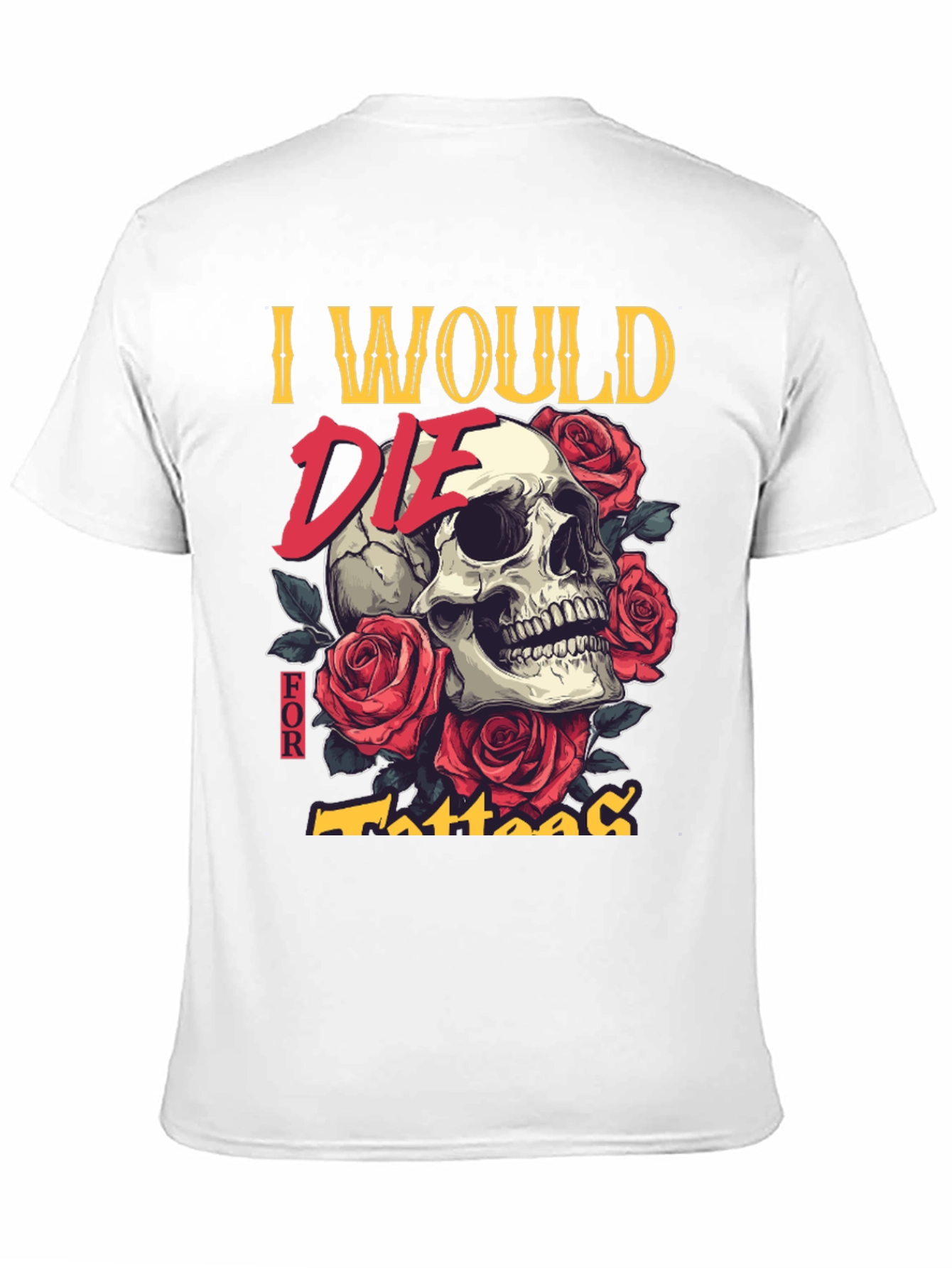 Skull & Roses Tattoo T-Shirt