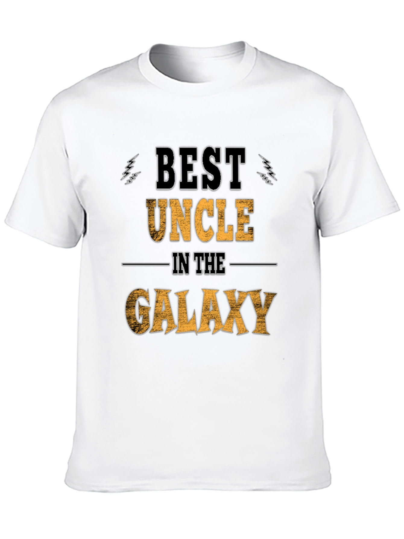 Best Uncle in the Galaxy Black Graphic Tee