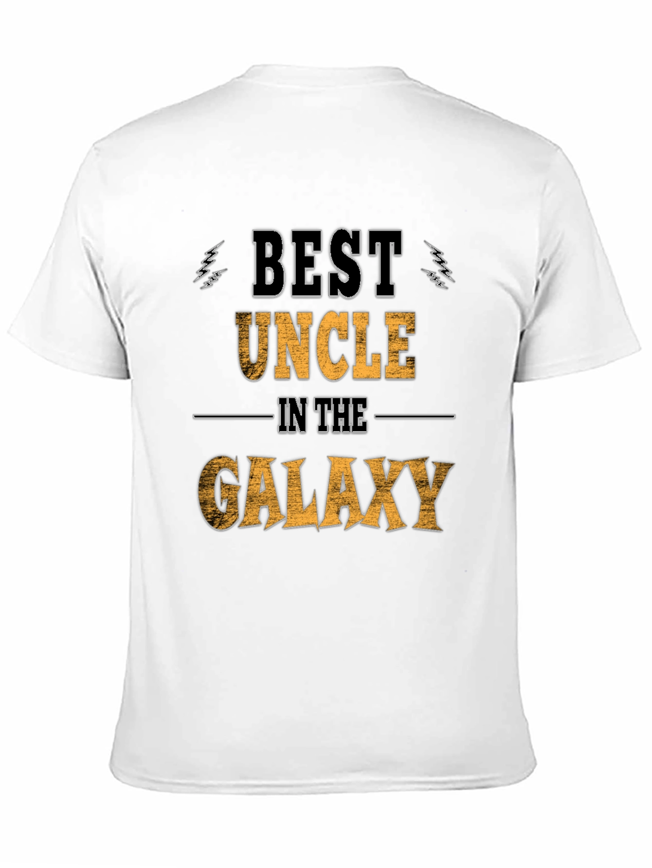 Best Uncle in the Galaxy Black Graphic Tee