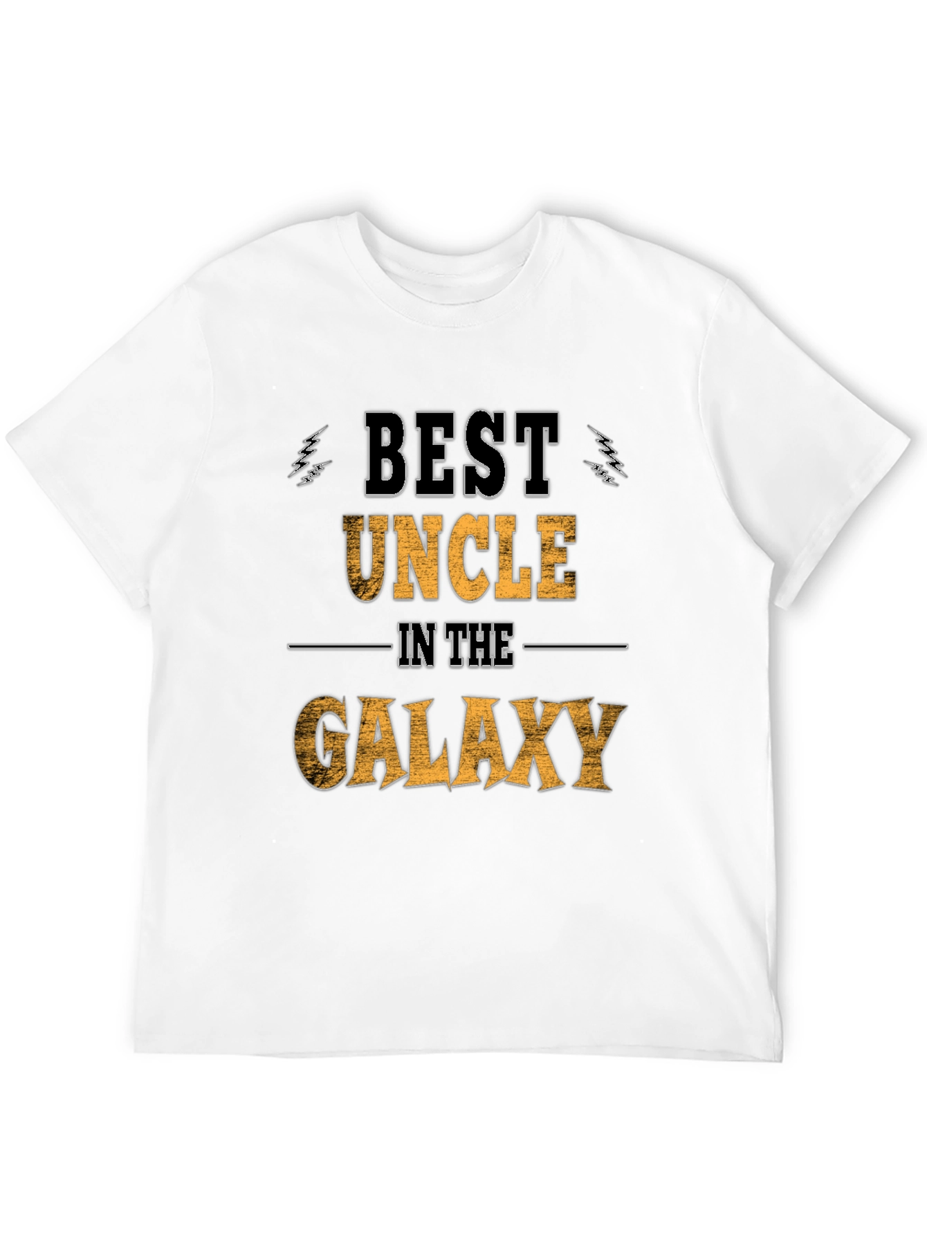 Best Uncle in the Galaxy Black Graphic Tee