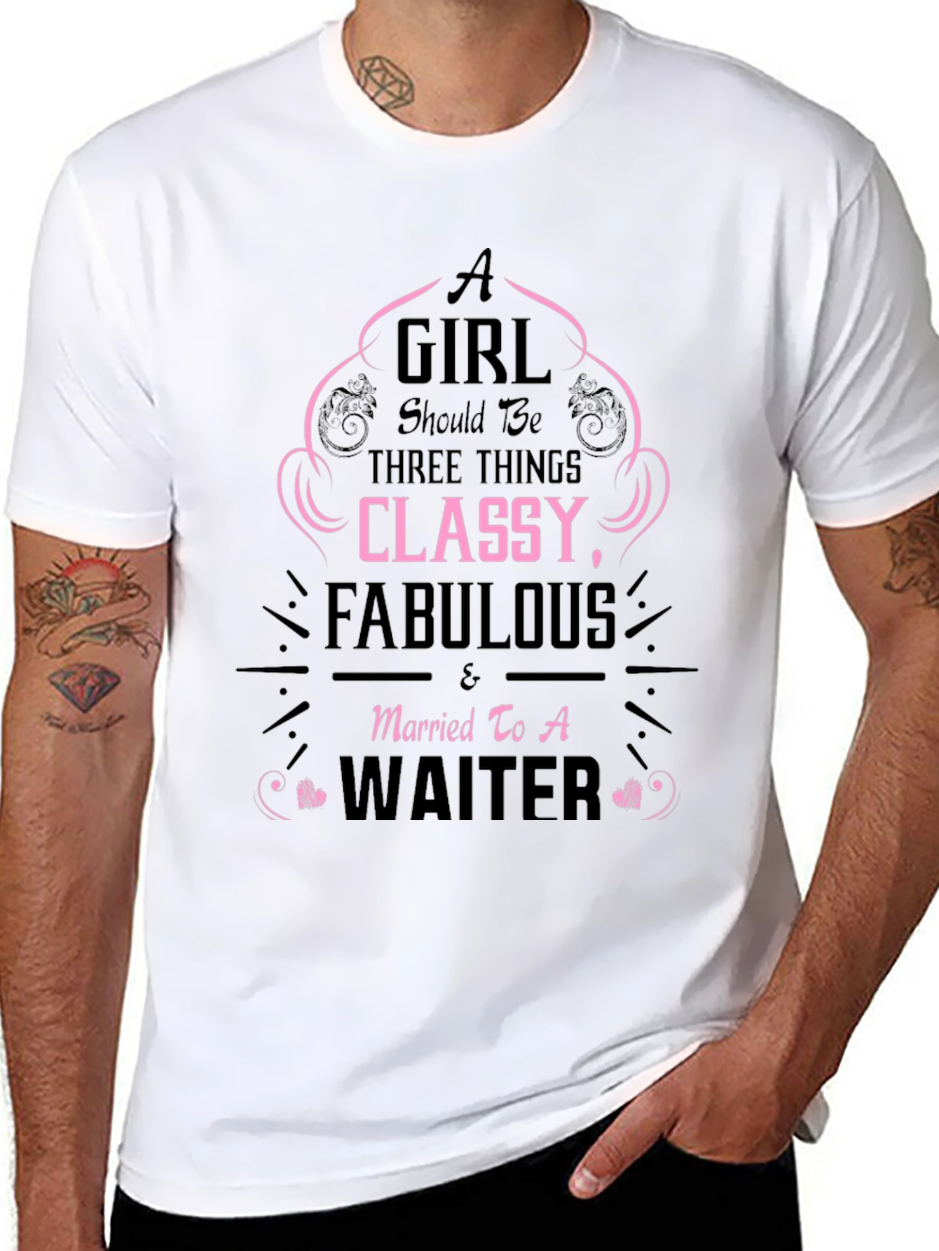 Classy Waiter Wife T-Shirt