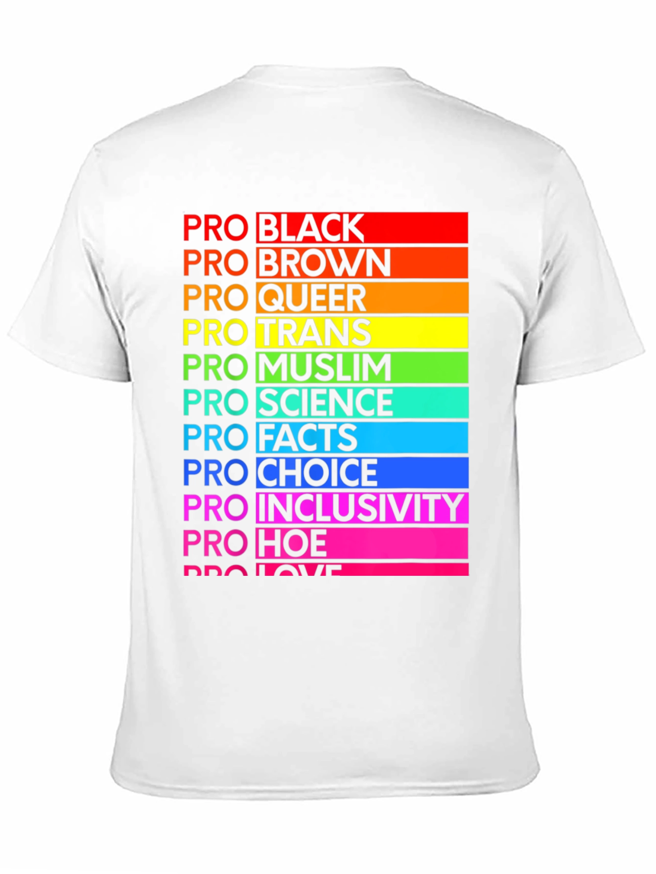 Pro Pride Rainbow T-Shirt - Black