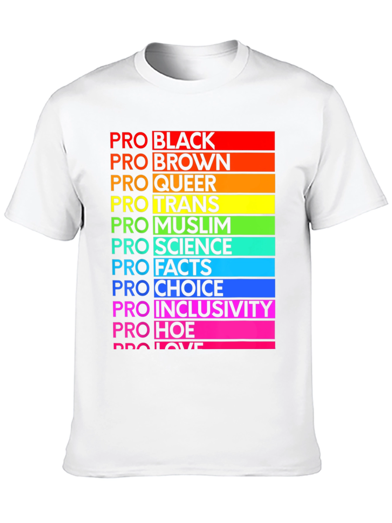 Pro Pride Rainbow T-Shirt - Black