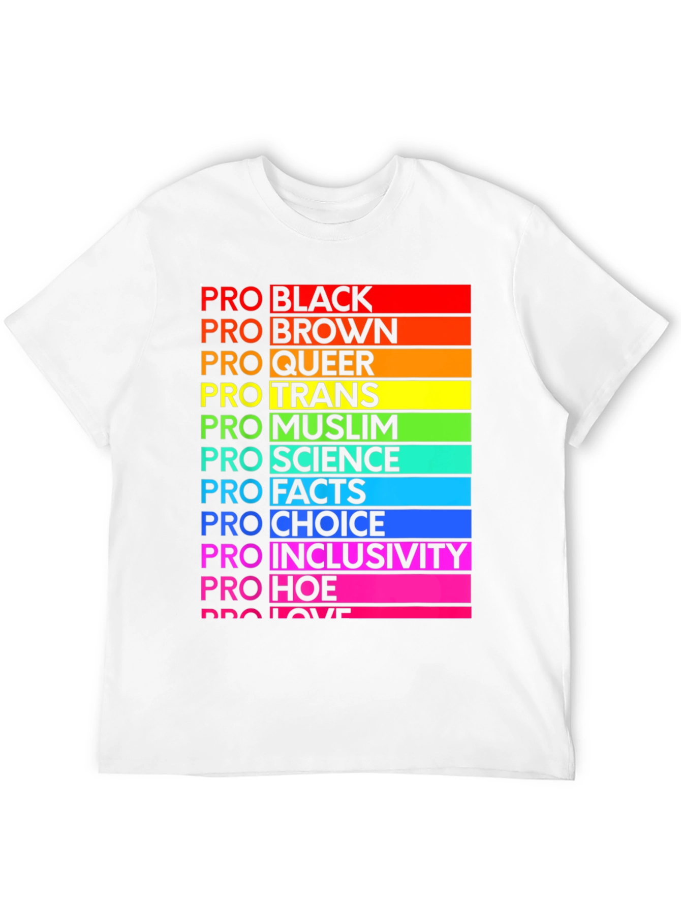 Pro Pride Rainbow T-Shirt - Black
