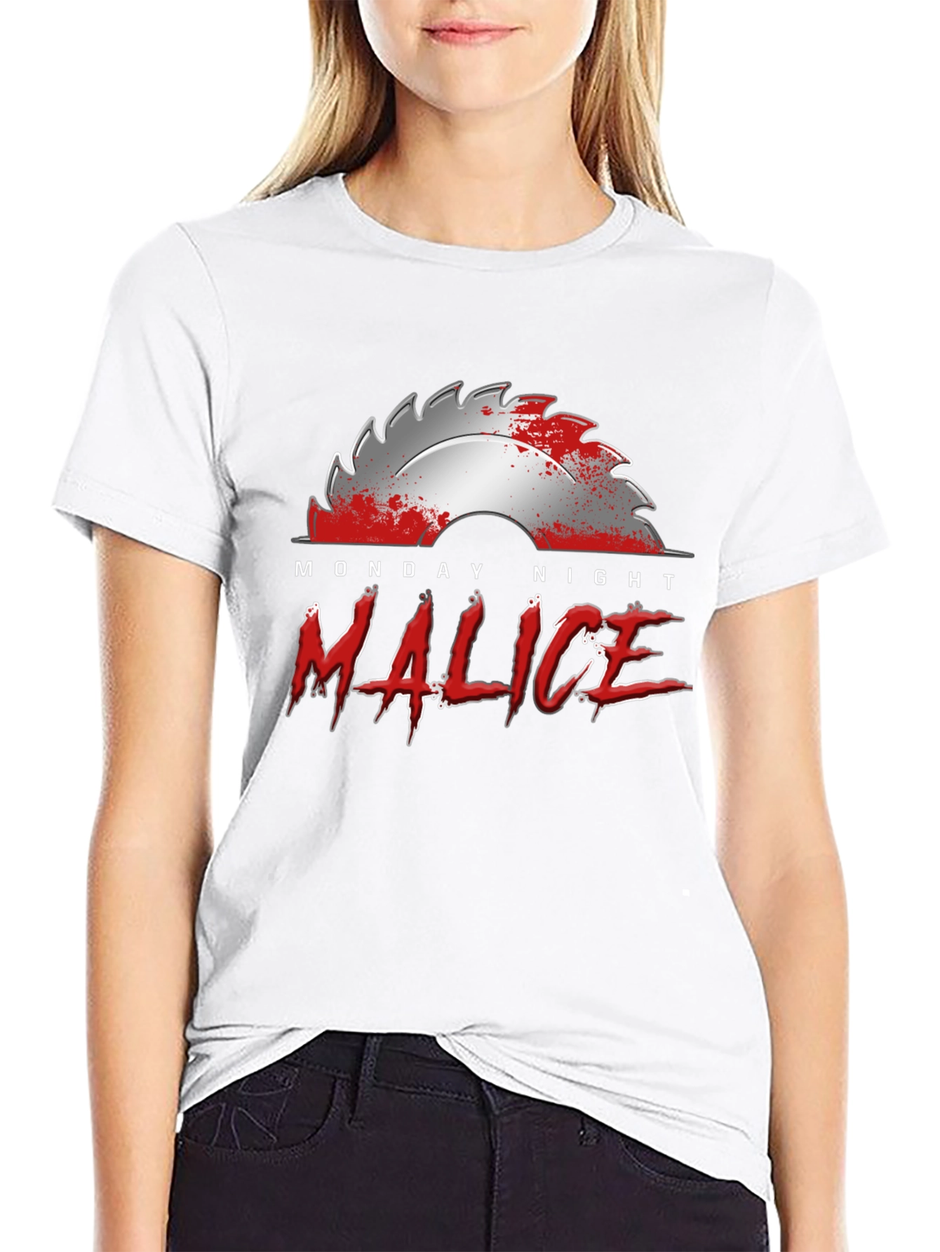 Monday Night Malice T-Shirt - Horror Design