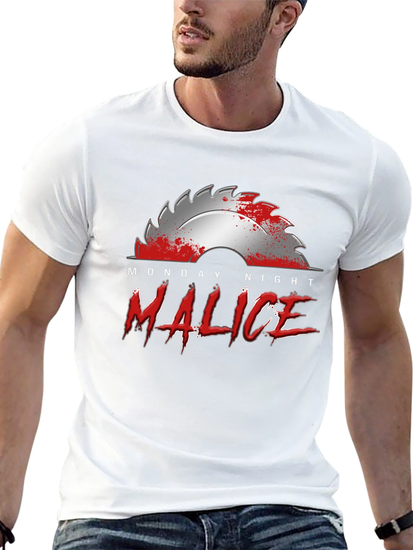 Monday Night Malice T-Shirt - Horror Design