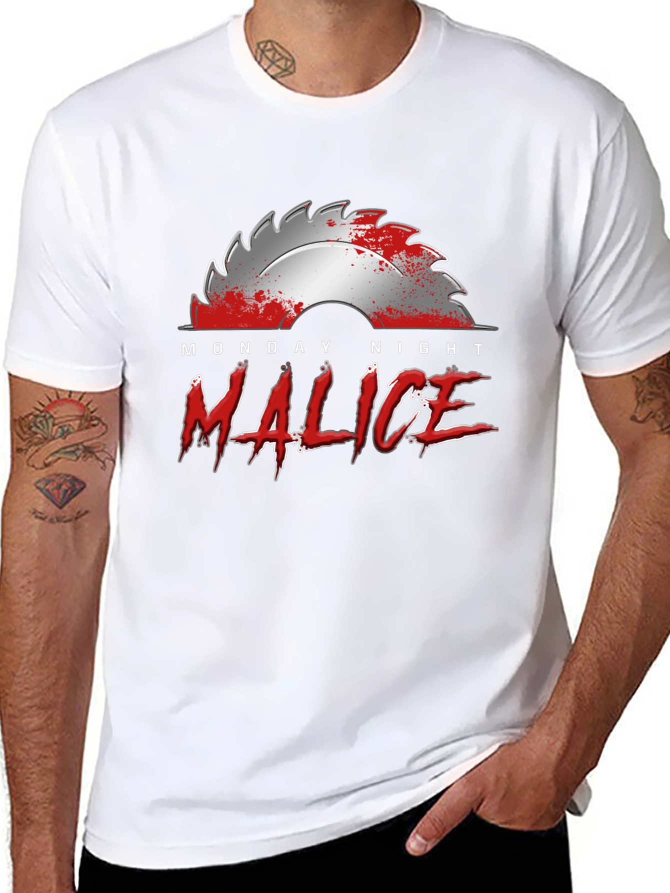 Monday Night Malice T-Shirt - Horror Design