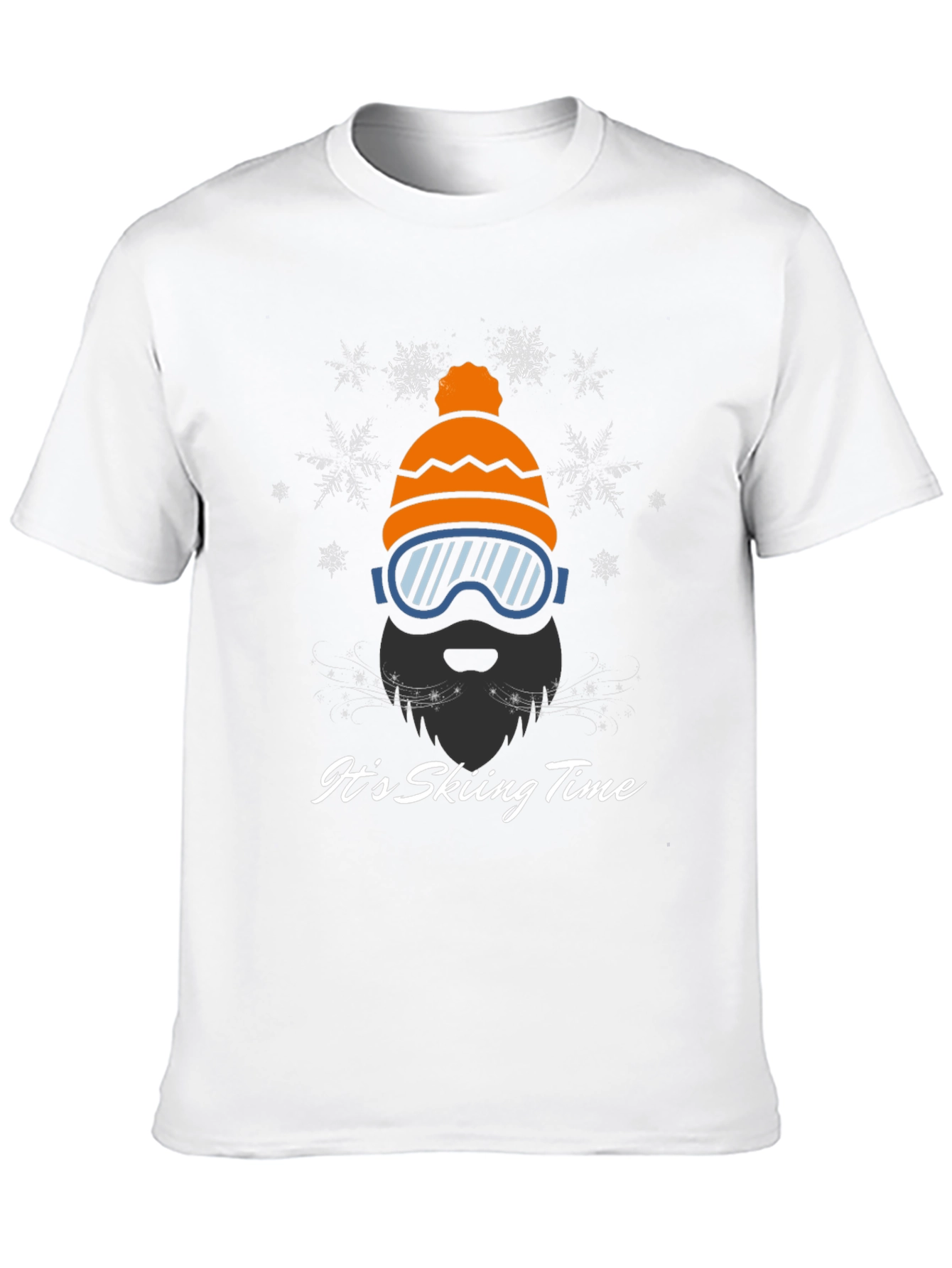 Skiing Time Graphic Tee - Winter Adventure Shirt