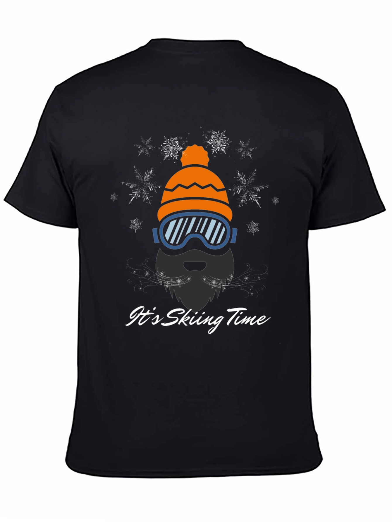 Skiing Time Graphic Tee - Winter Adventure Shirt