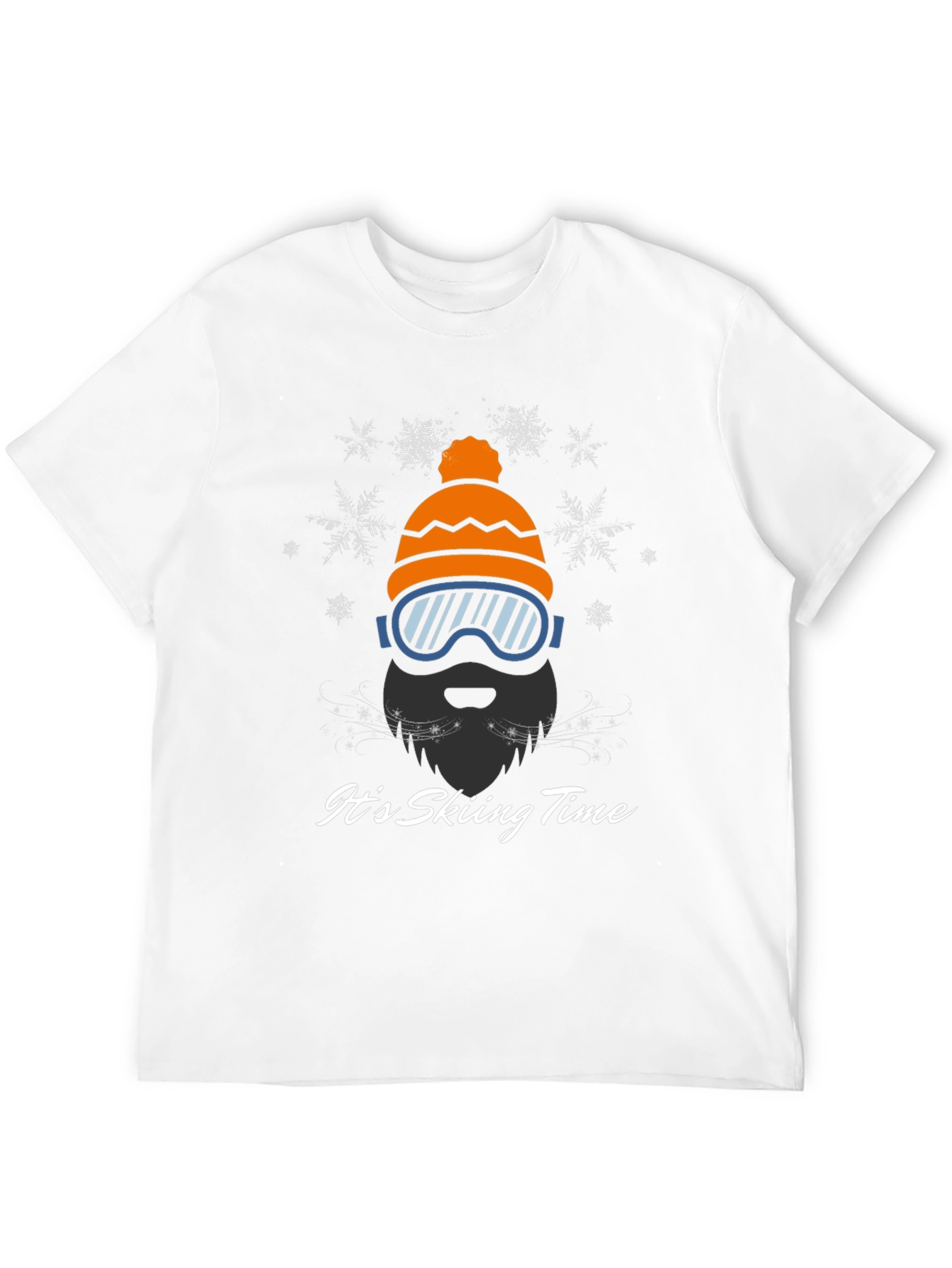 Skiing Time Graphic Tee - Winter Adventure Shirt