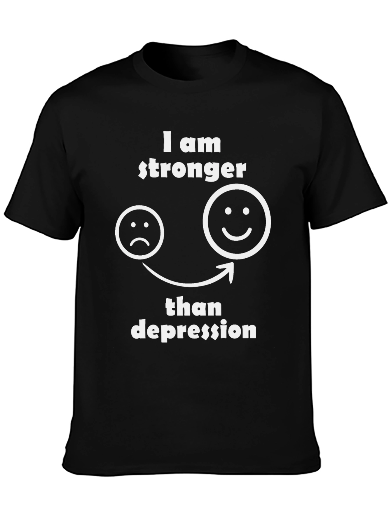 Stronger Than Depression T-Shirt Mental Health Awareness Tee