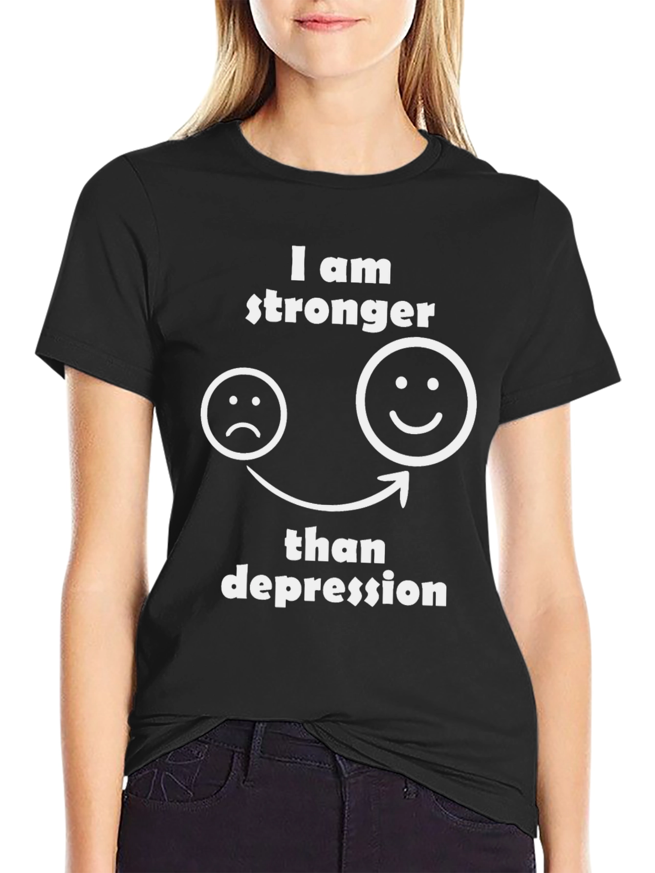 Stronger Than Depression T-Shirt Mental Health Awareness Tee