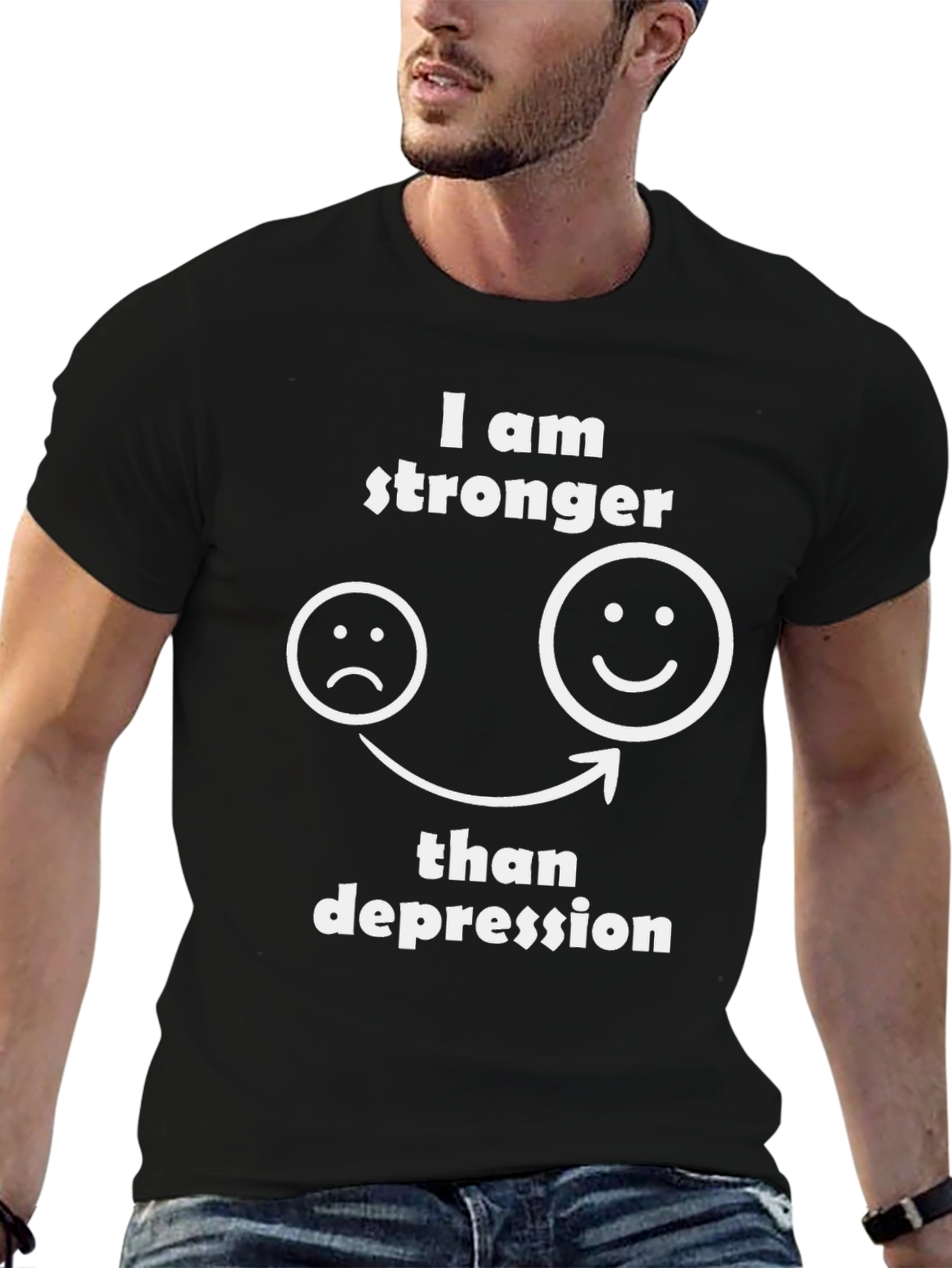 Stronger Than Depression T-Shirt Mental Health Awareness Tee