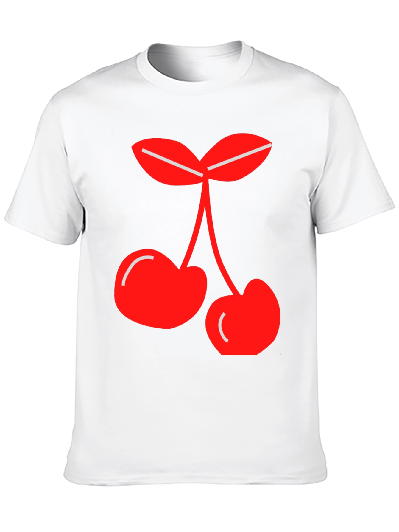 Cherry Graphic Tee - Black Casual Shirt