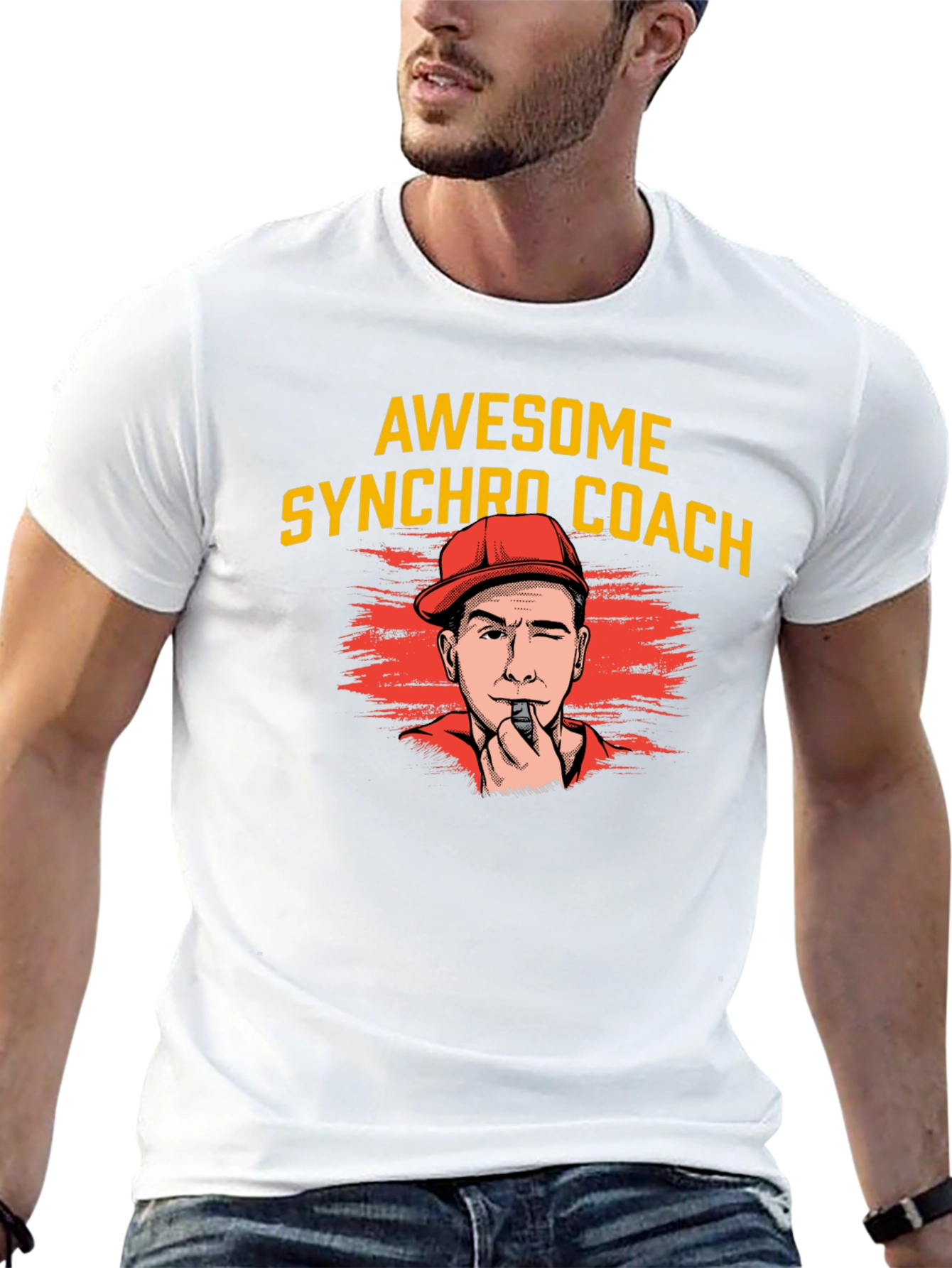 Awesome Synchro Coach Graphic Tee