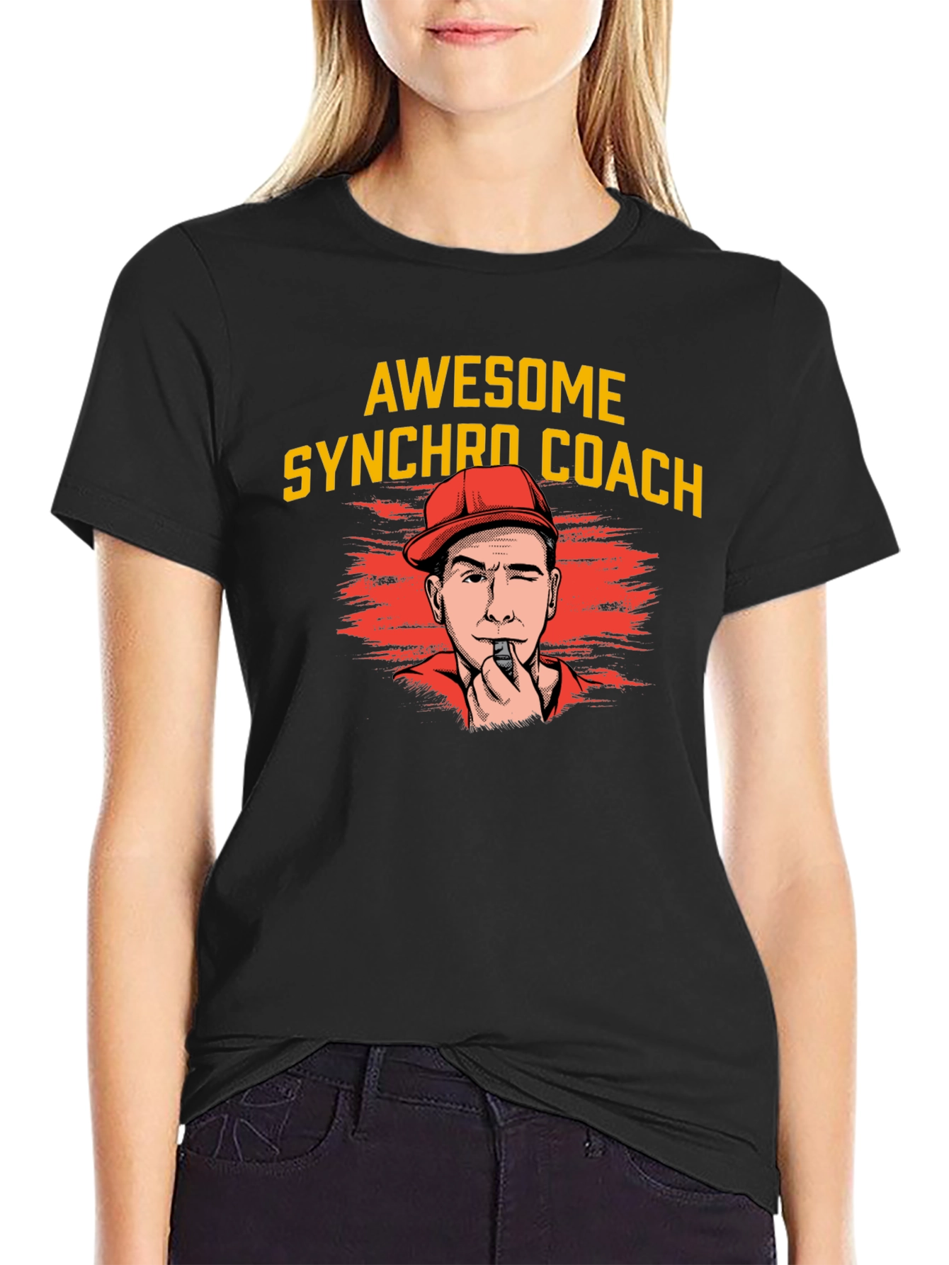 Awesome Synchro Coach Graphic Tee