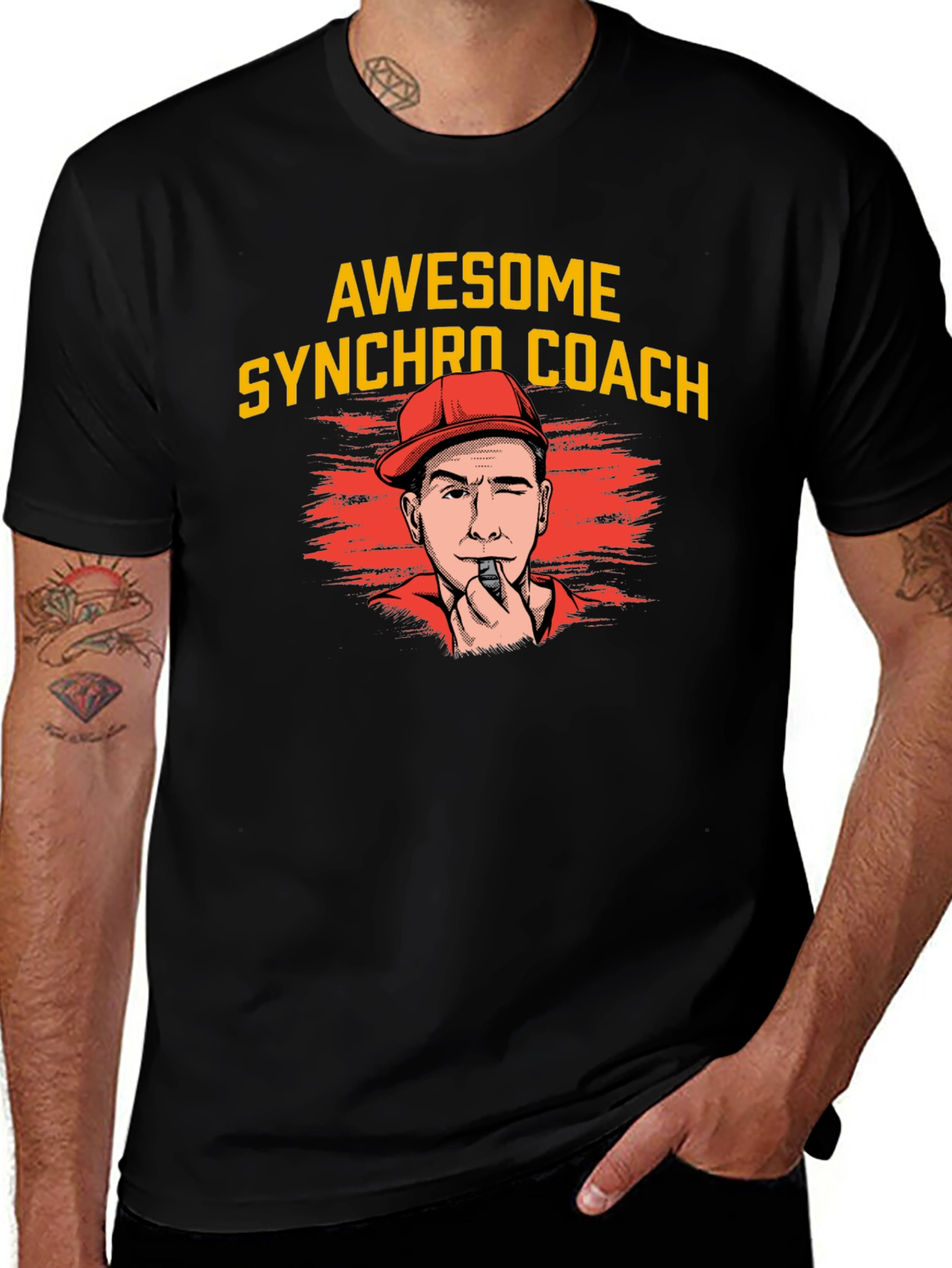 Awesome Synchro Coach Graphic Tee