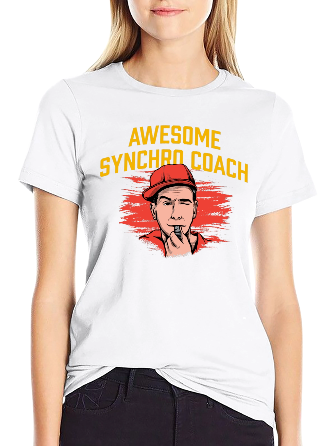 Awesome Synchro Coach Graphic Tee