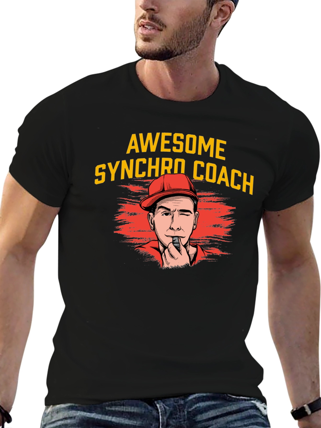 Awesome Synchro Coach Graphic Tee