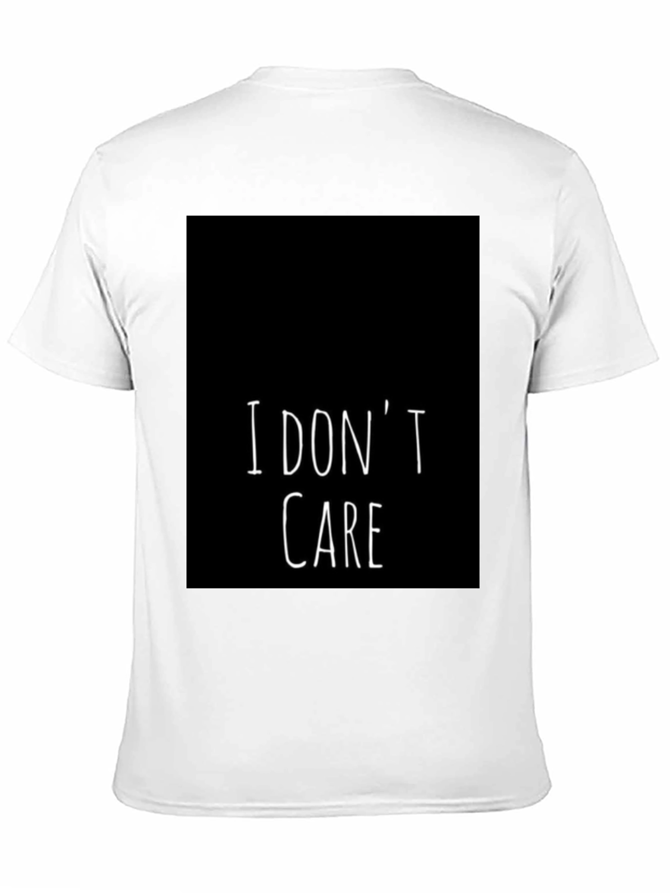 I Dont Care Graphic Tee - Black