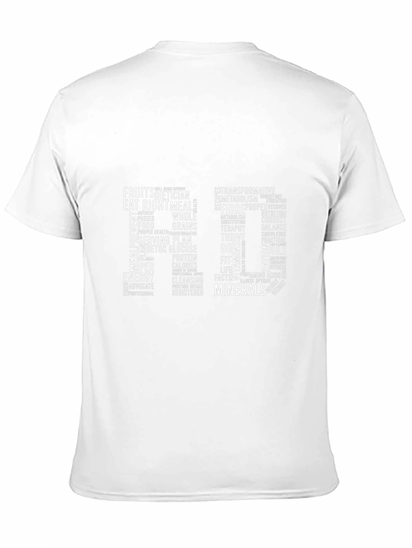 Nutrition Word Art Graphic T-Shirt