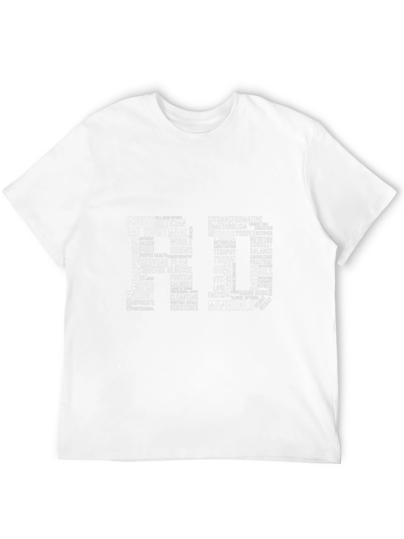 Nutrition Word Art Graphic T-Shirt