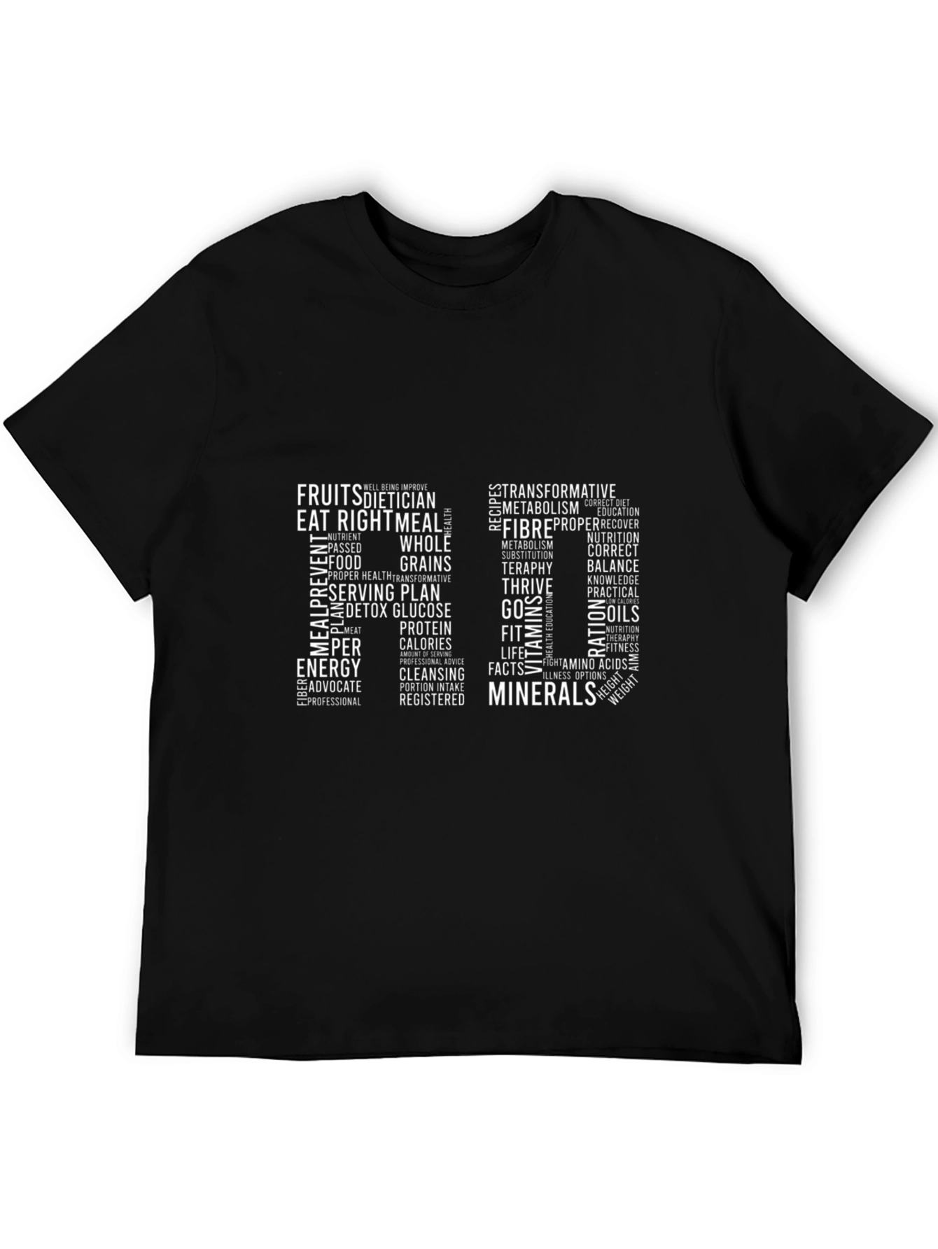 Nutrition Word Art Graphic T-Shirt