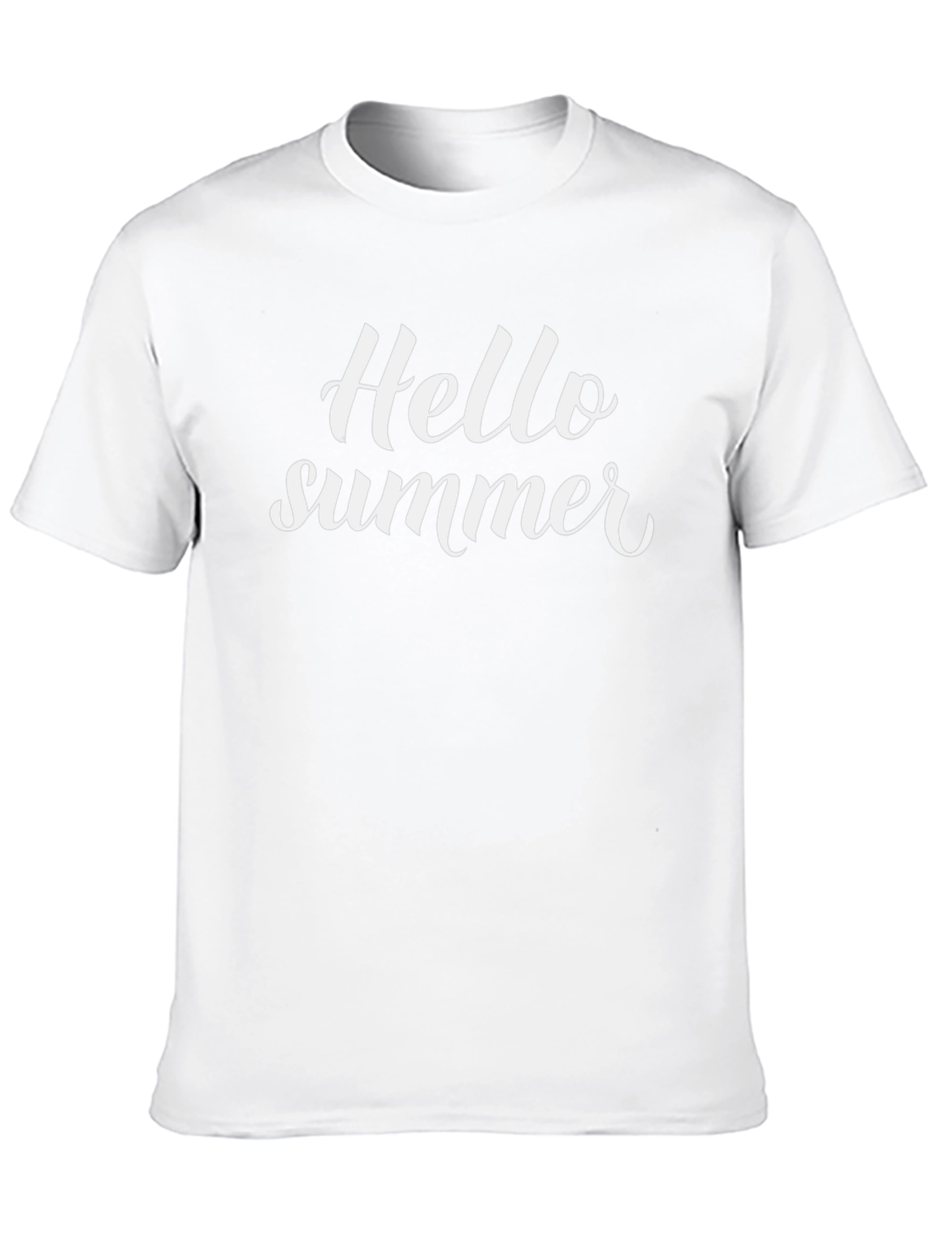 Hello Summer Black Graphic T-Shirt