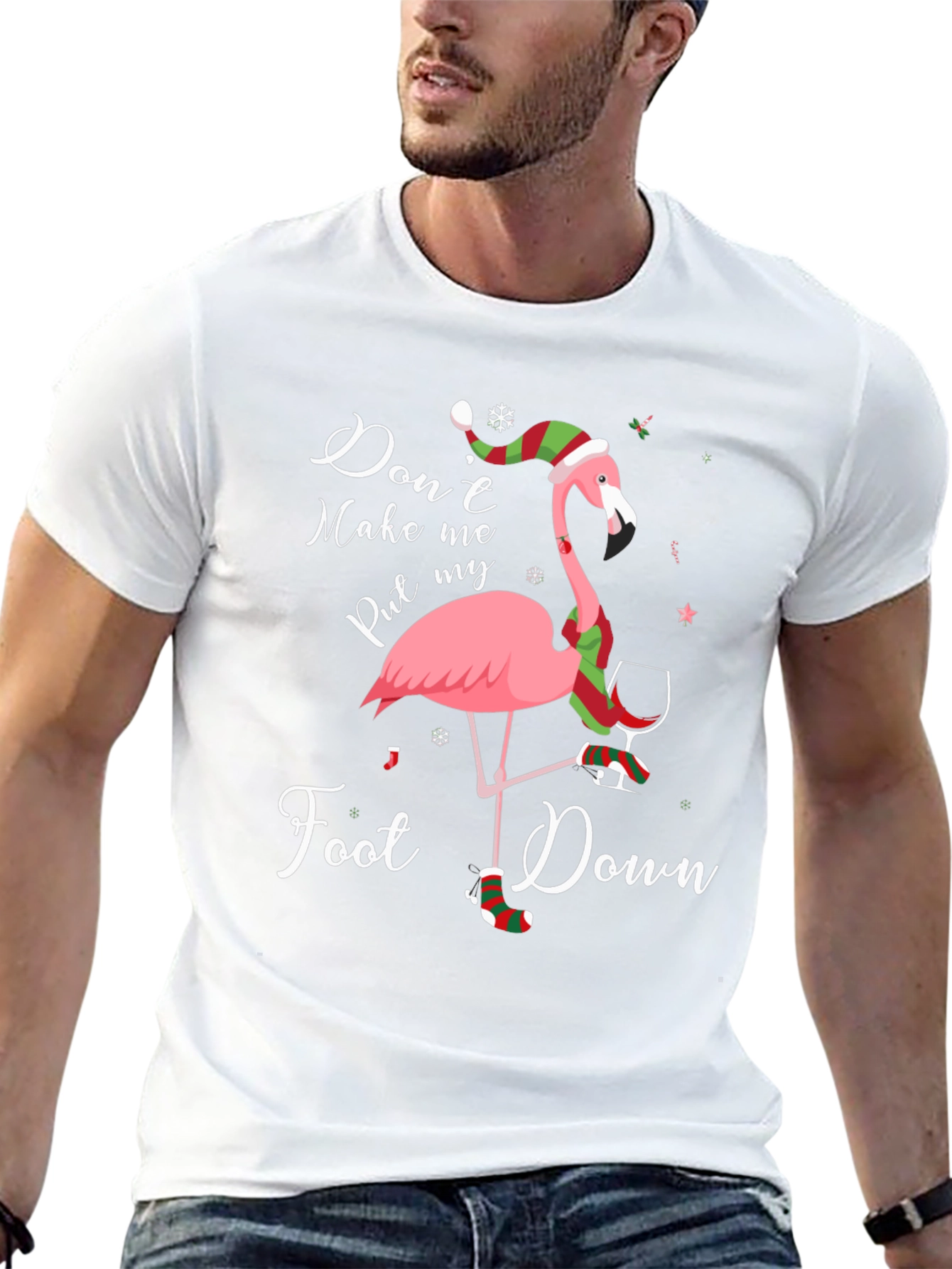 Funny Flamingo Christmas T-Shirt
