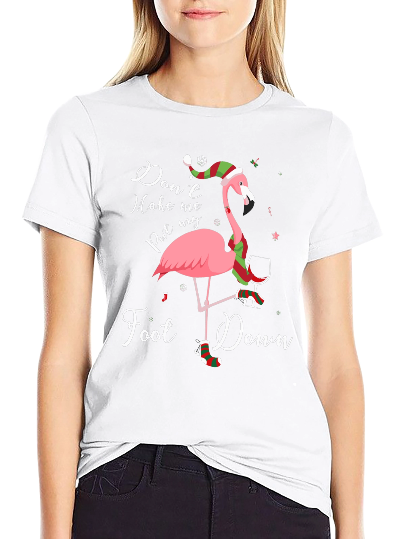 Funny Flamingo Christmas T-Shirt