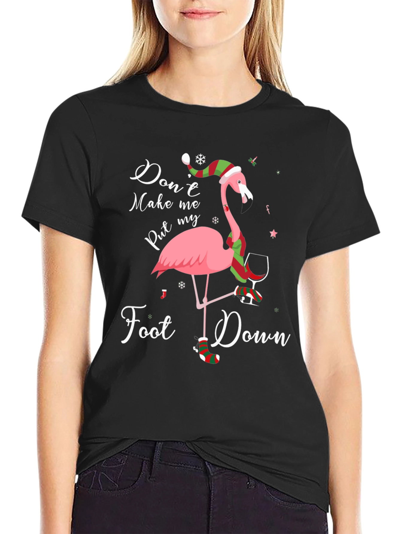 Funny Flamingo Christmas T-Shirt