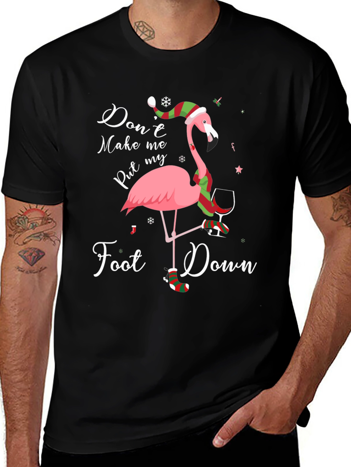 Funny Flamingo Christmas T-Shirt